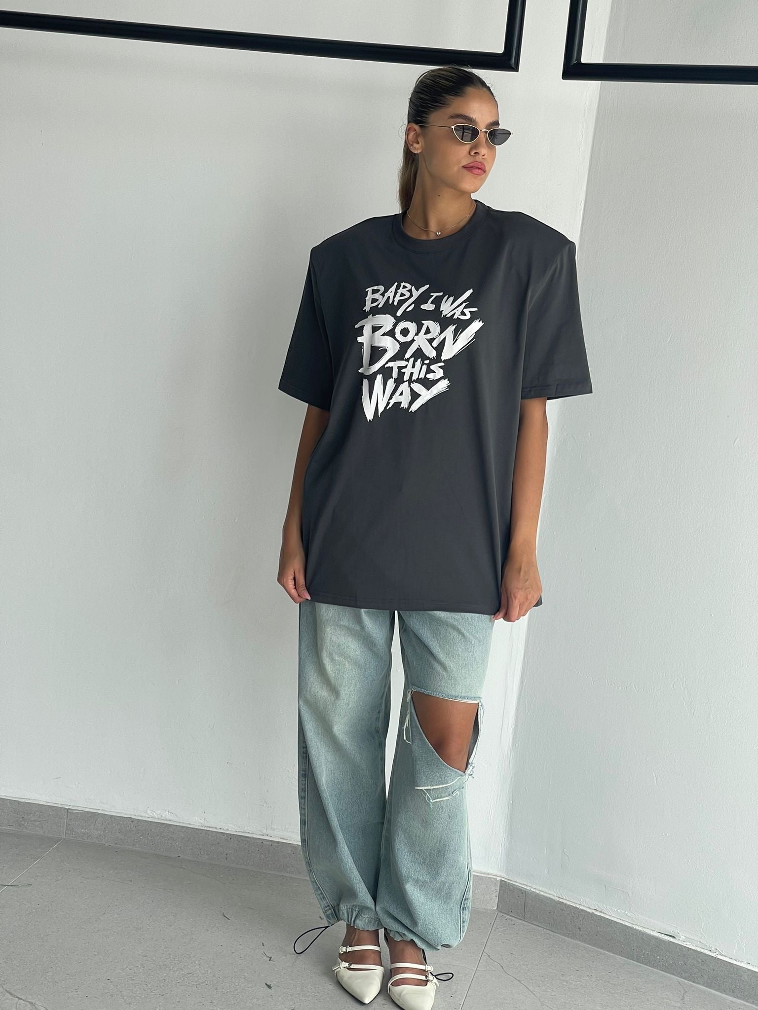 חולצת מיכאל אפור