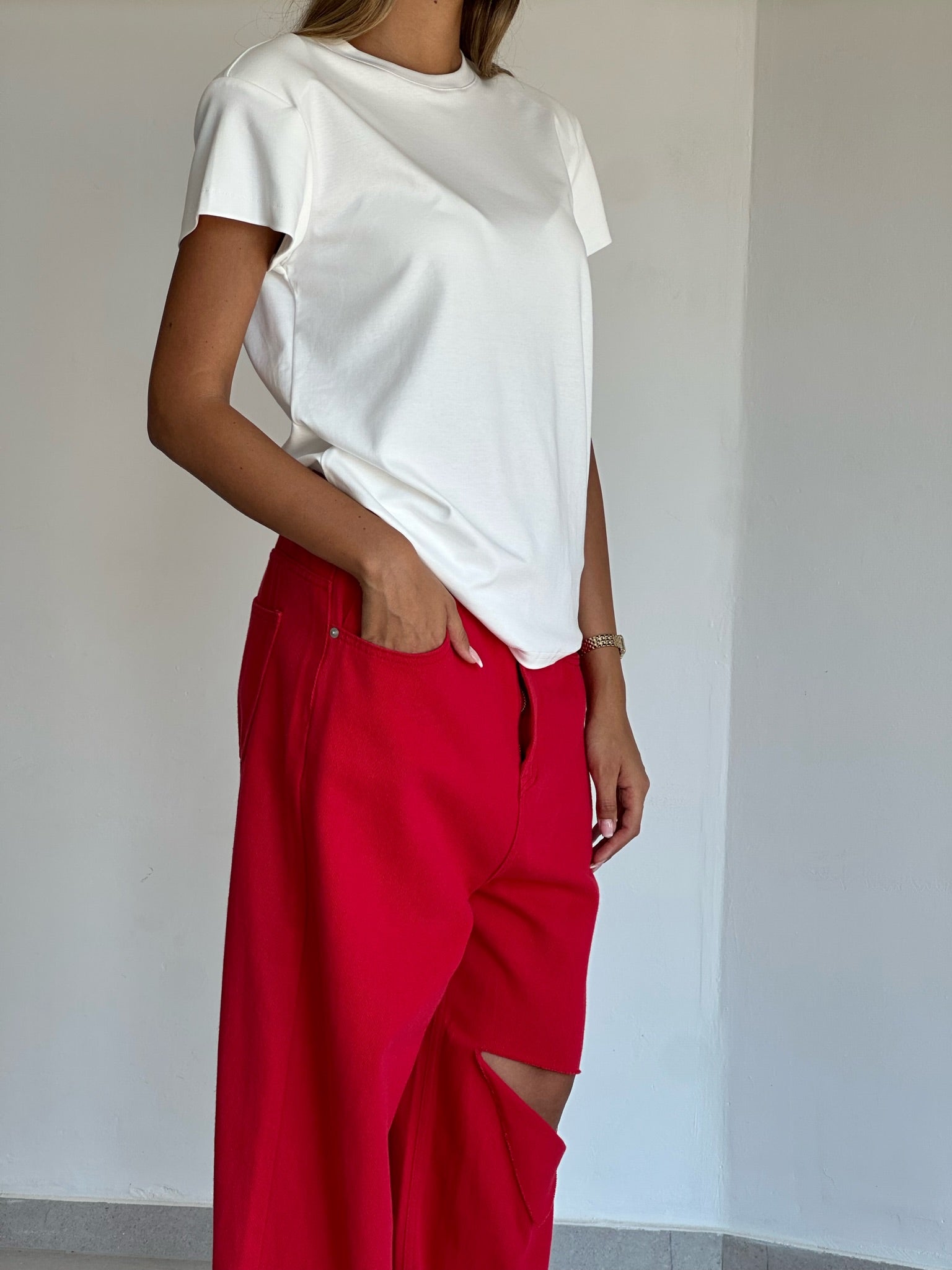 חולצת ליבי לבן