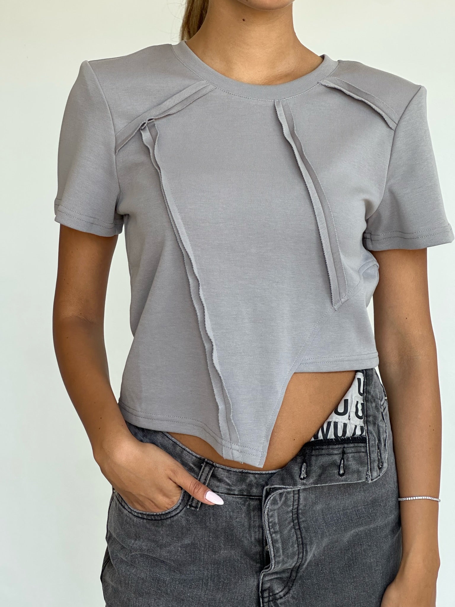 חולצת טורי אפור