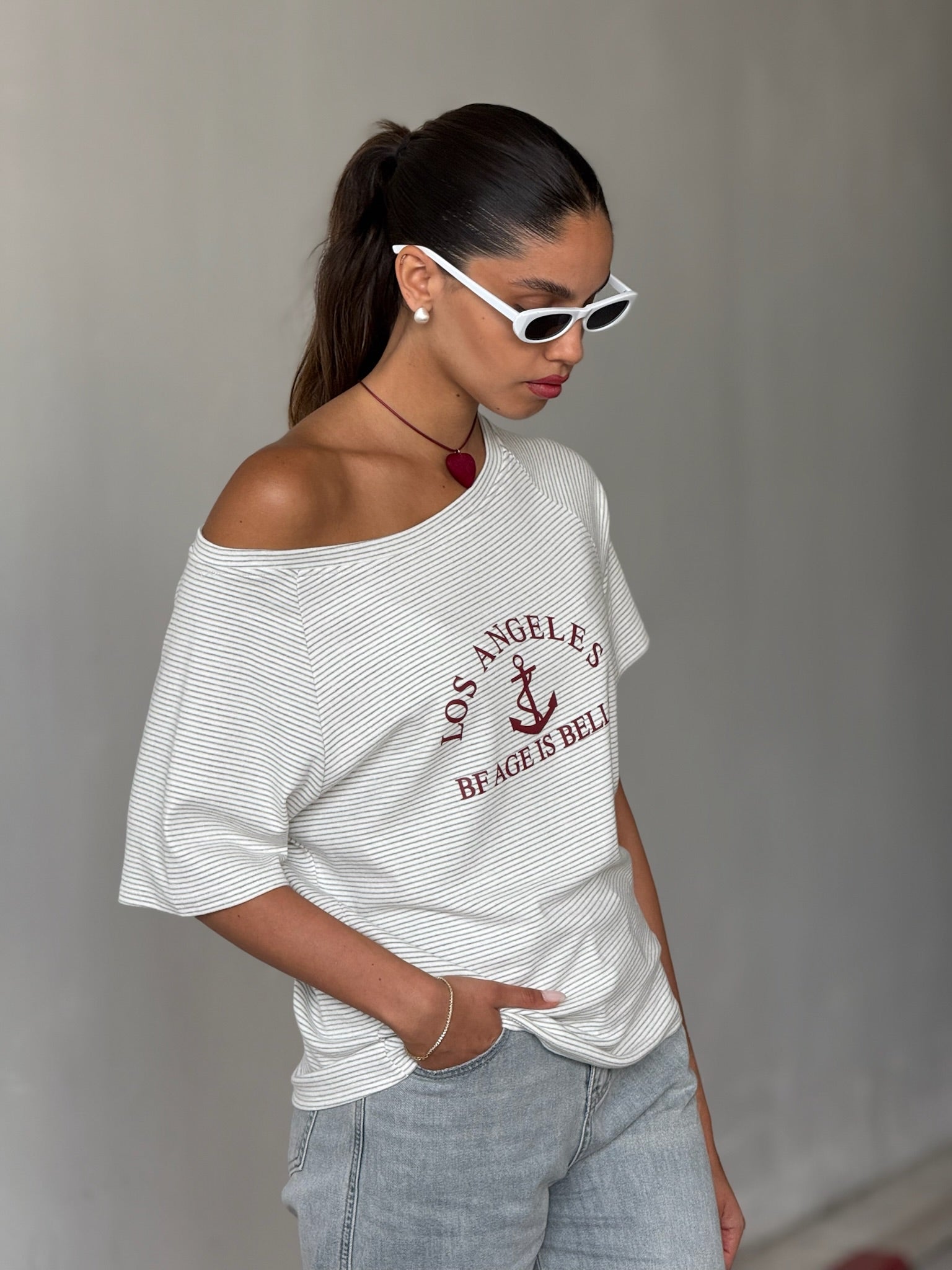 חולצת סיילי לבן