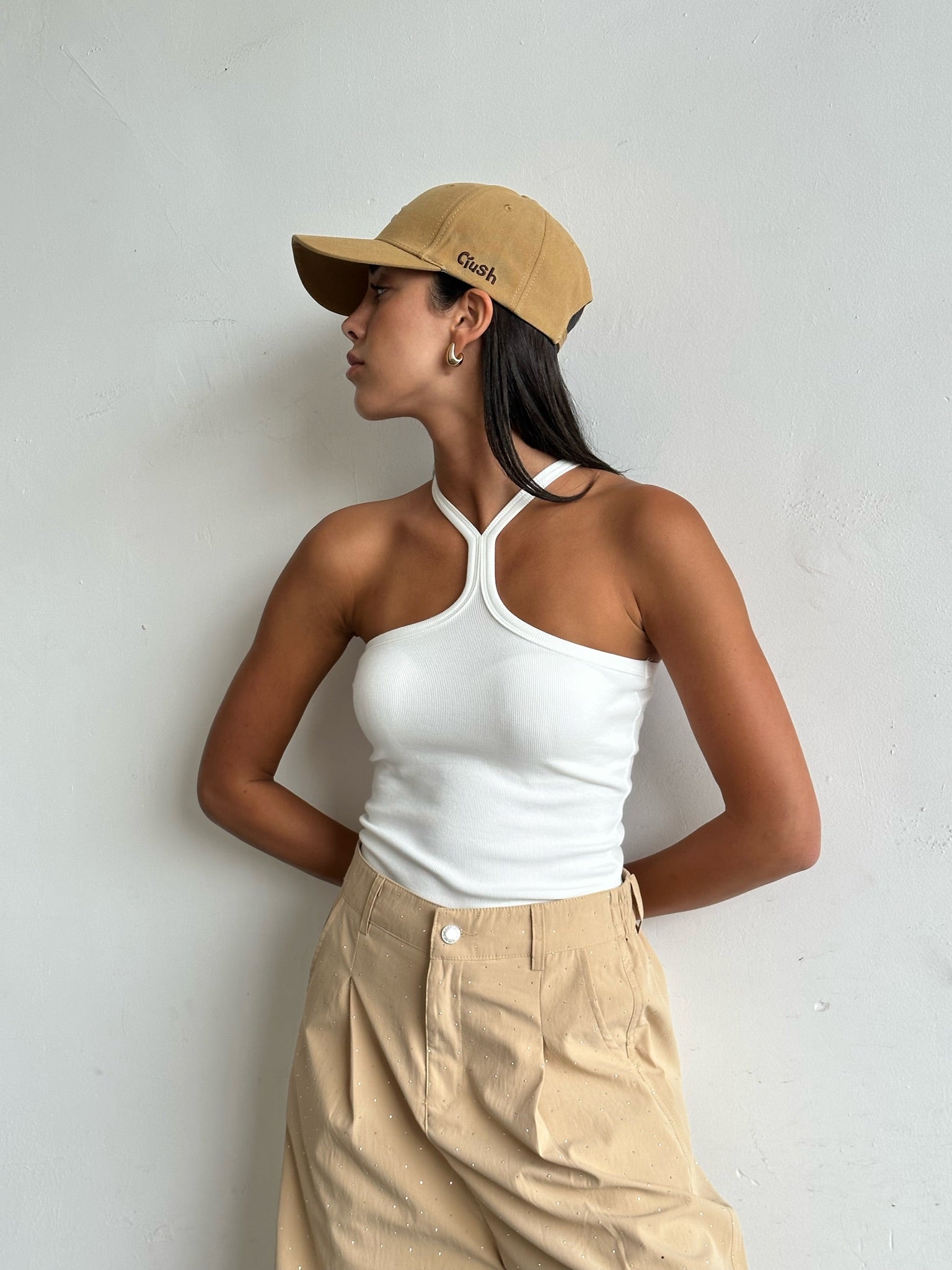 גופיית נלי לבן