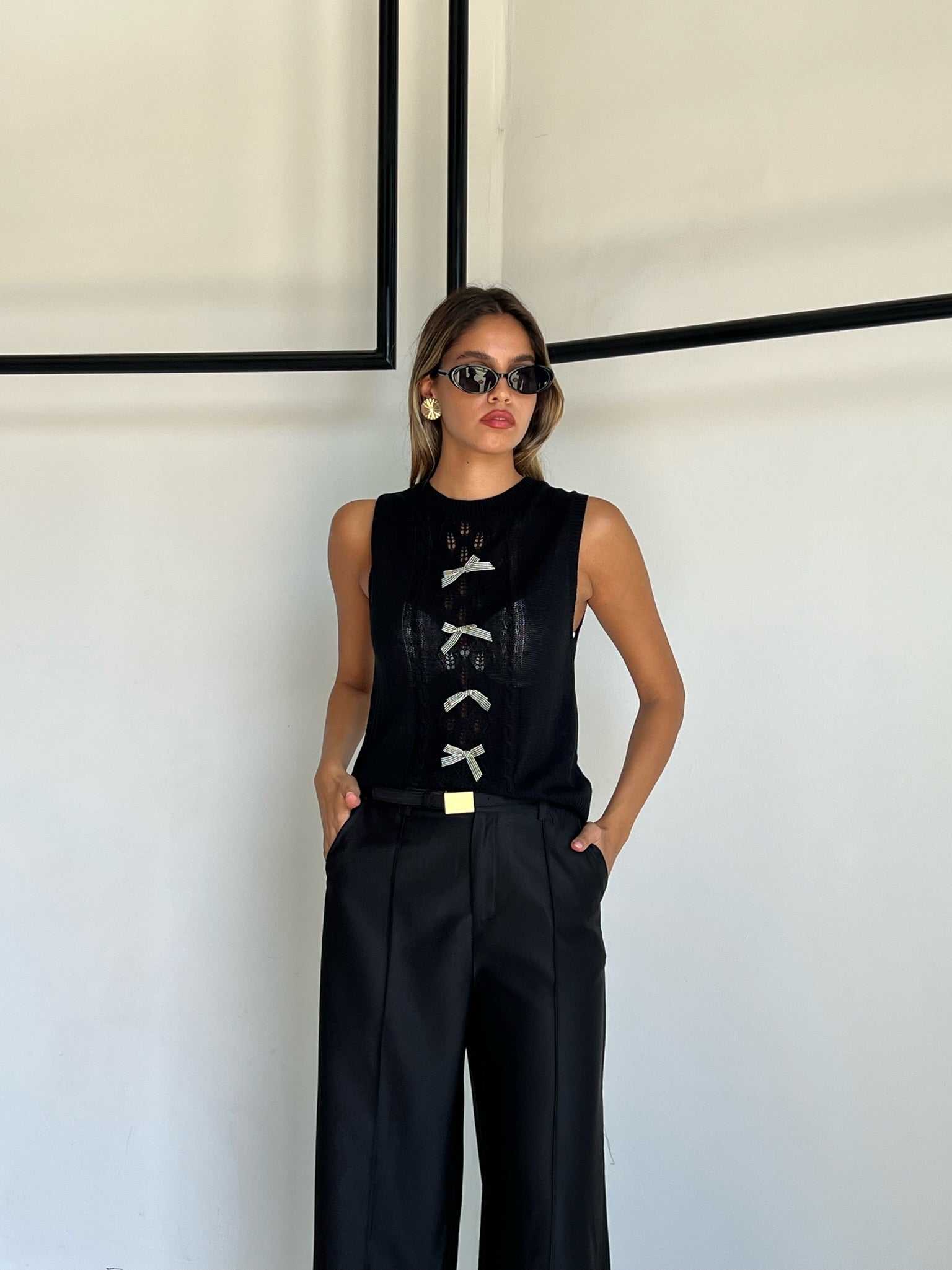 מכנס אריאן שחור