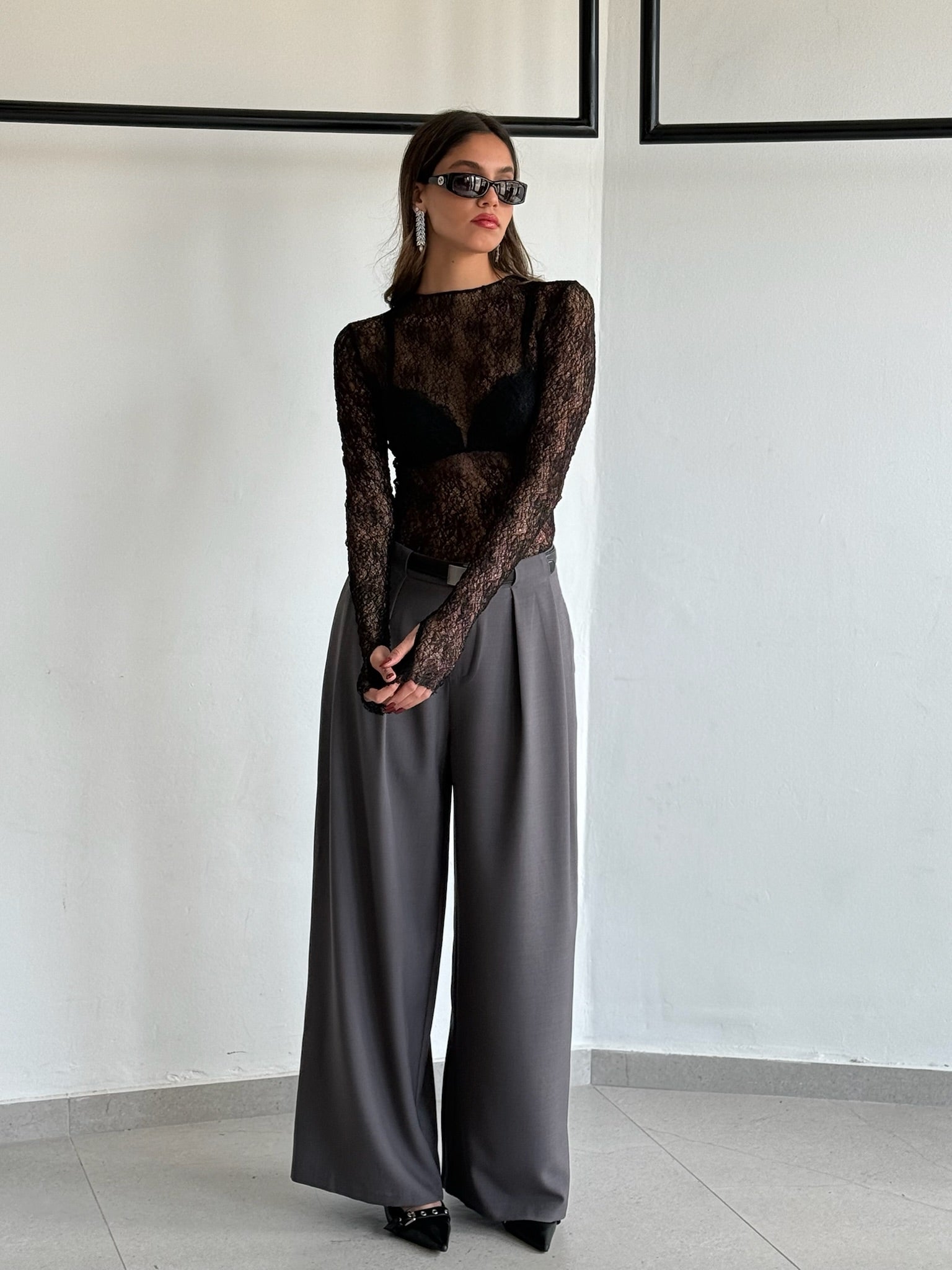 מכנס איזבלה אפור