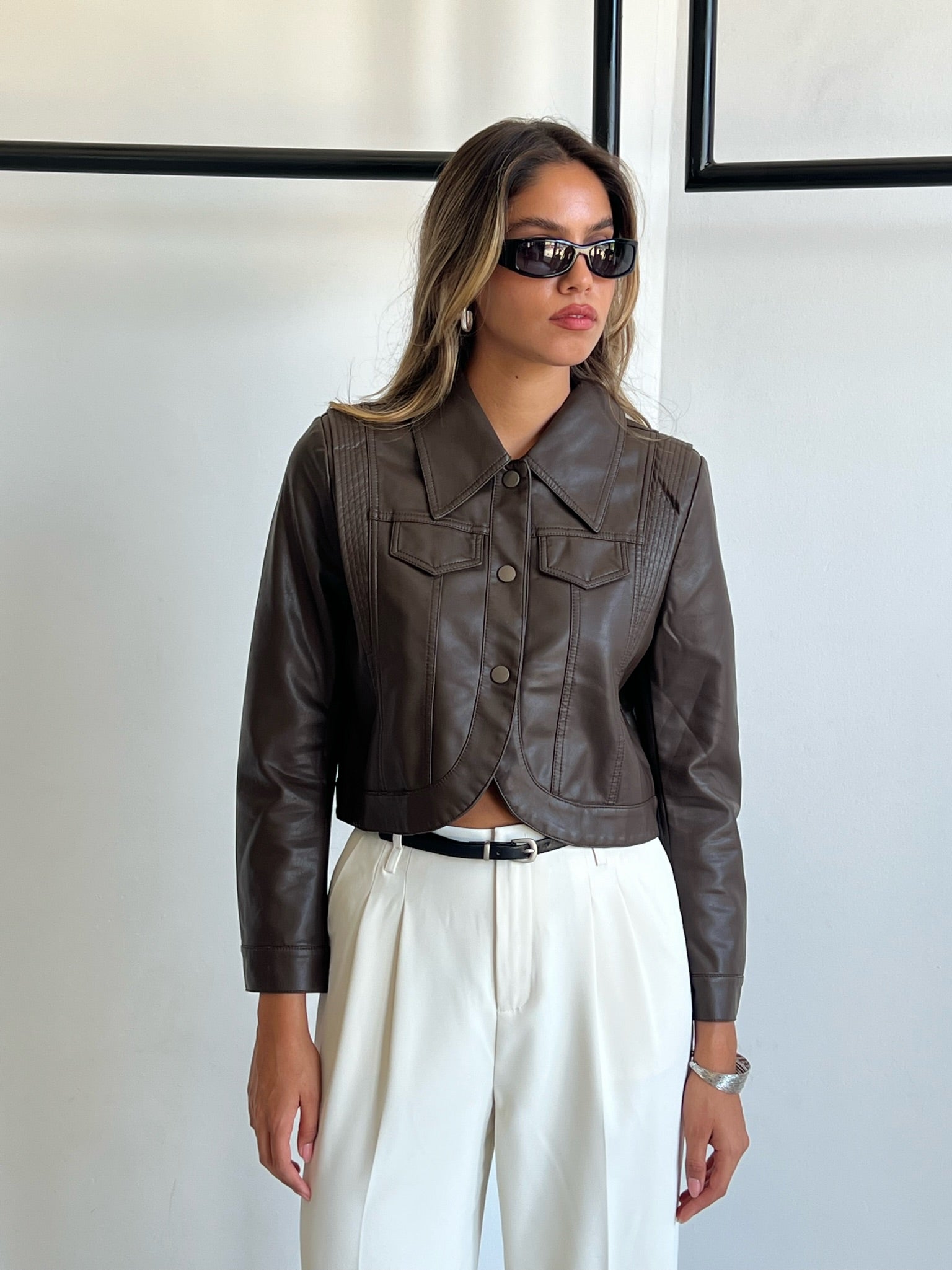 ג׳קט אלכס חום