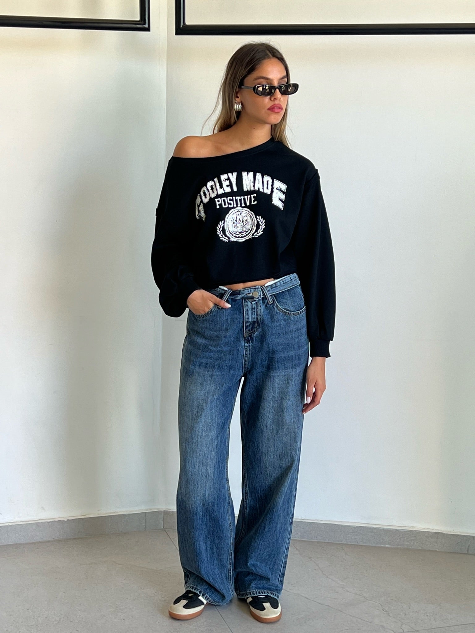 ג׳ינס מייקי כחול