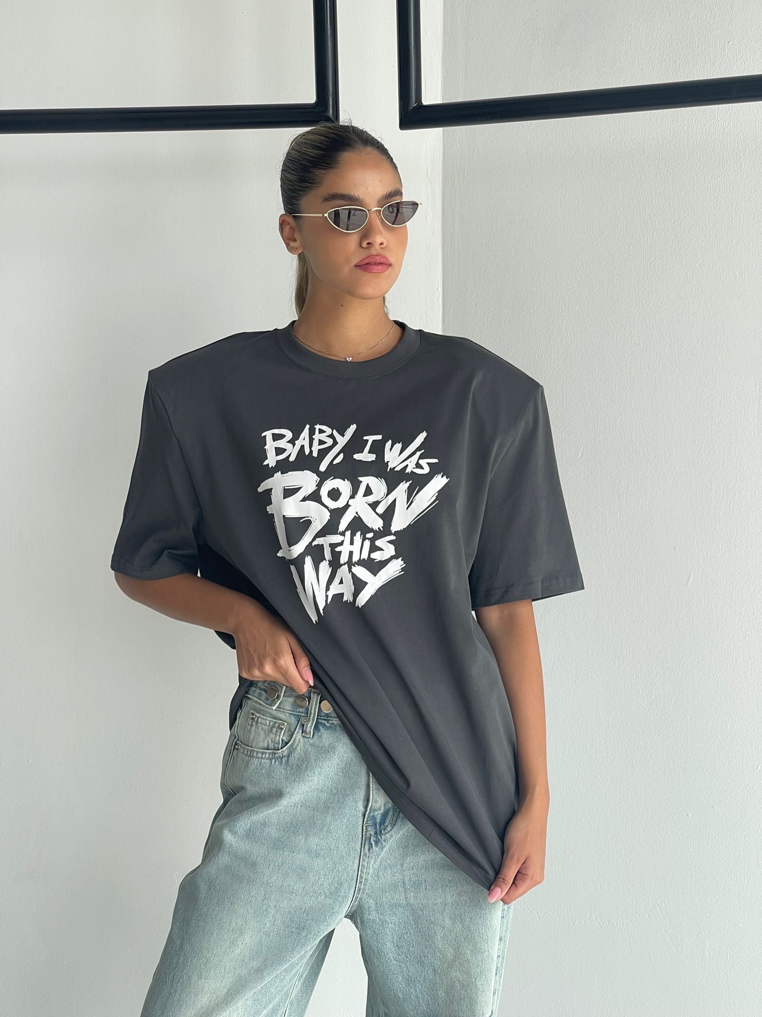 חולצת מיכאל אפור