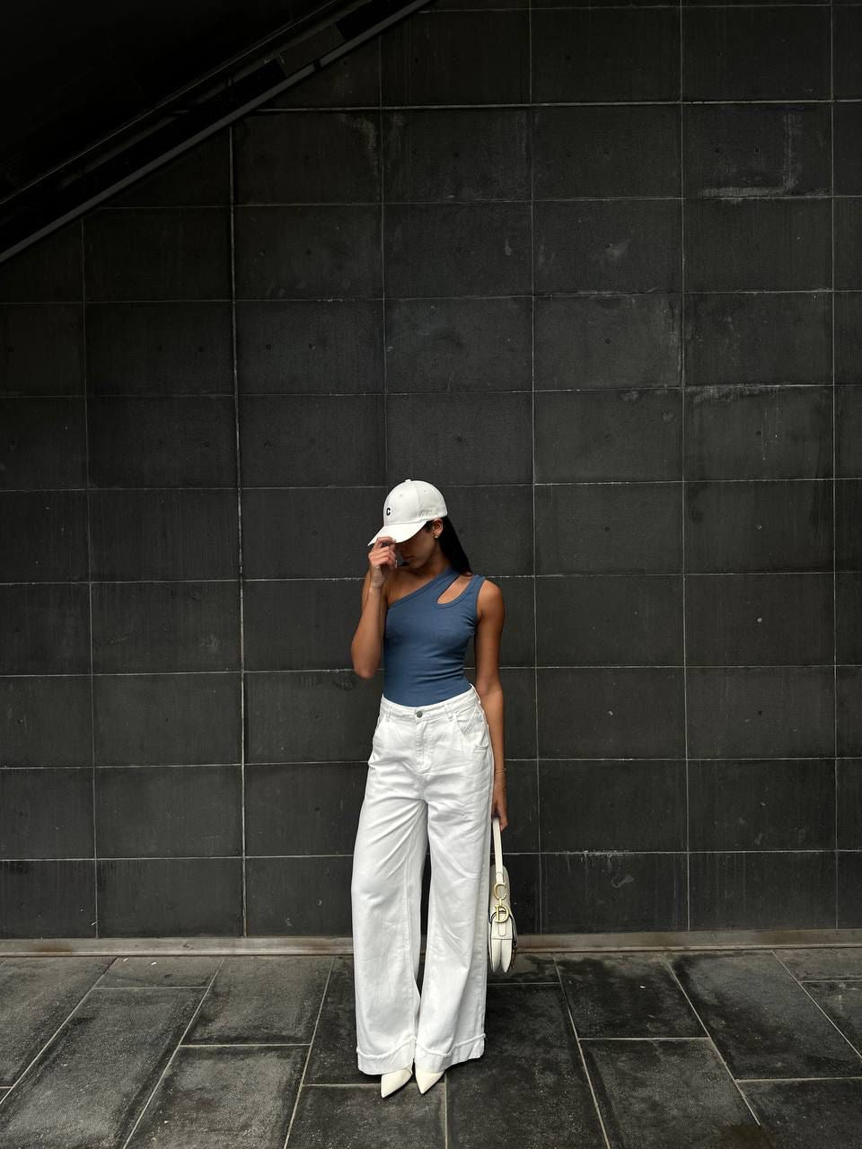 גופיית גפן כחול