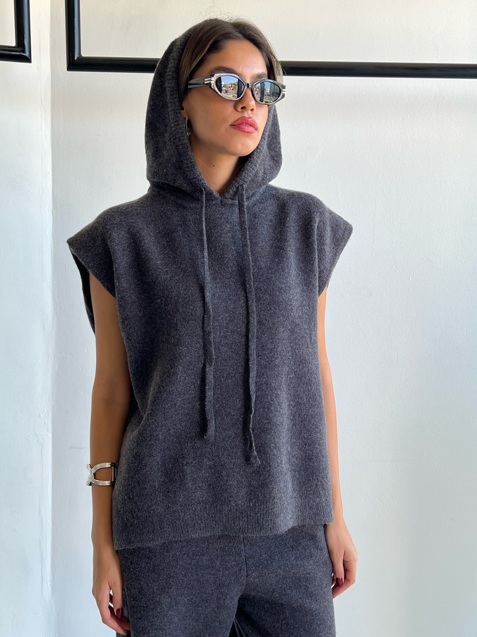 חליפת סריג דוריה אפור