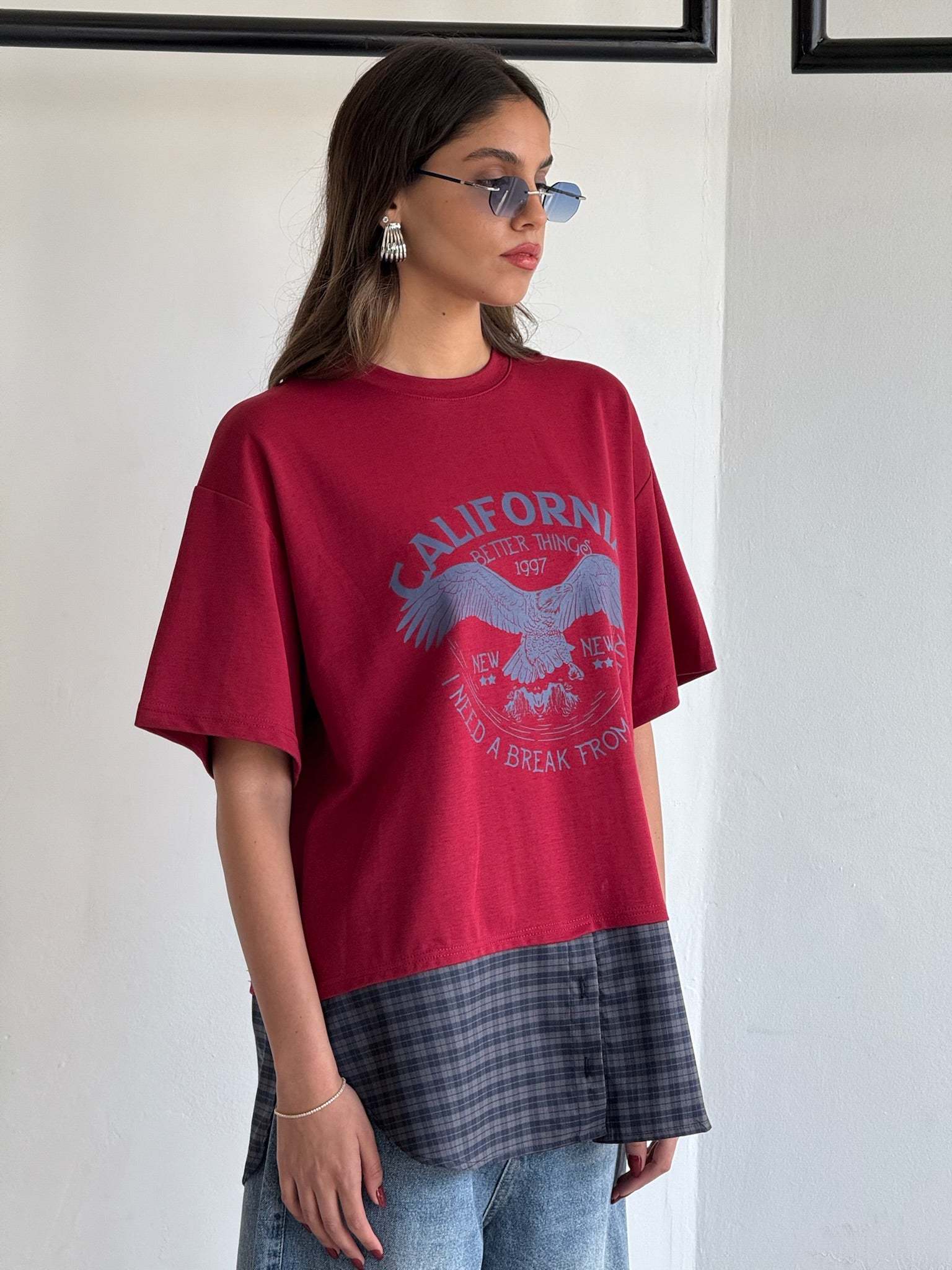 חולצת ליאה אדום