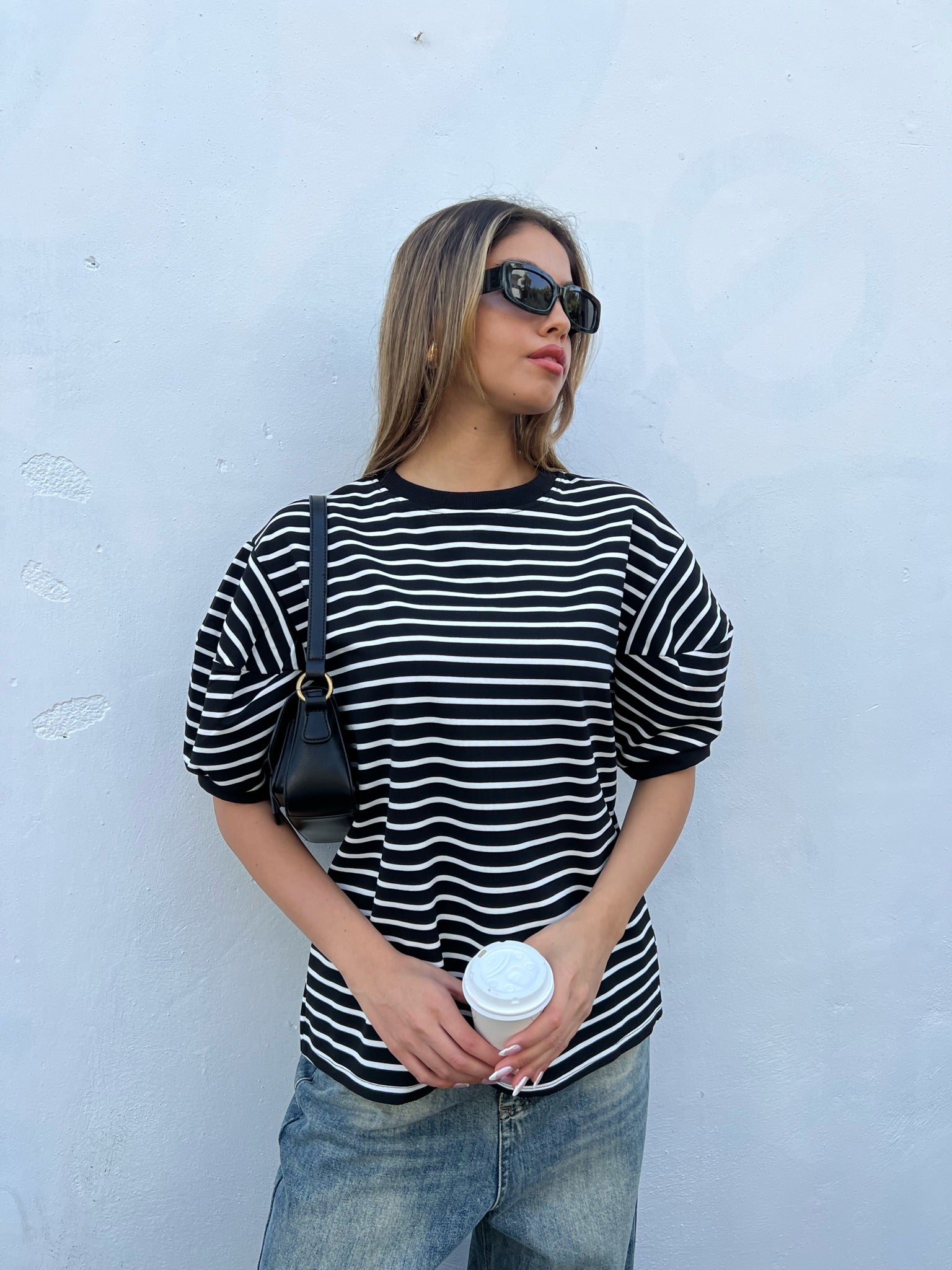 חולצת לייה שחור