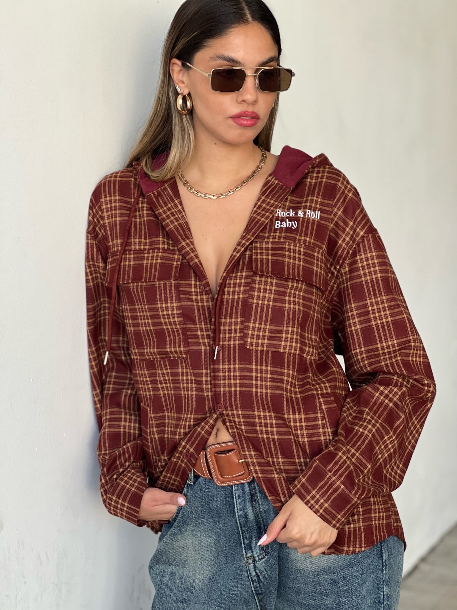 ג׳קט יסכה בורדו