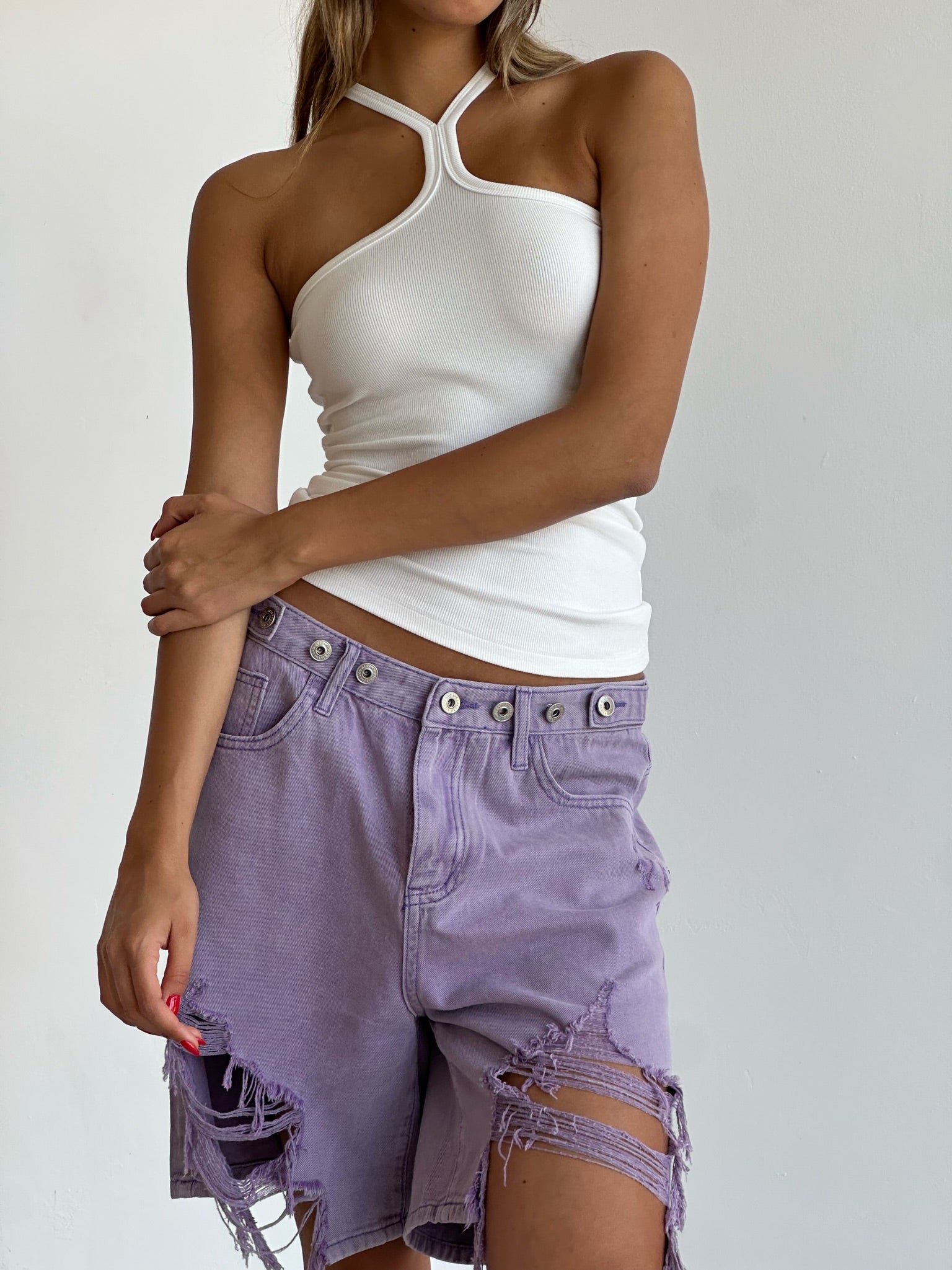 ג׳ינס טרוי סגול