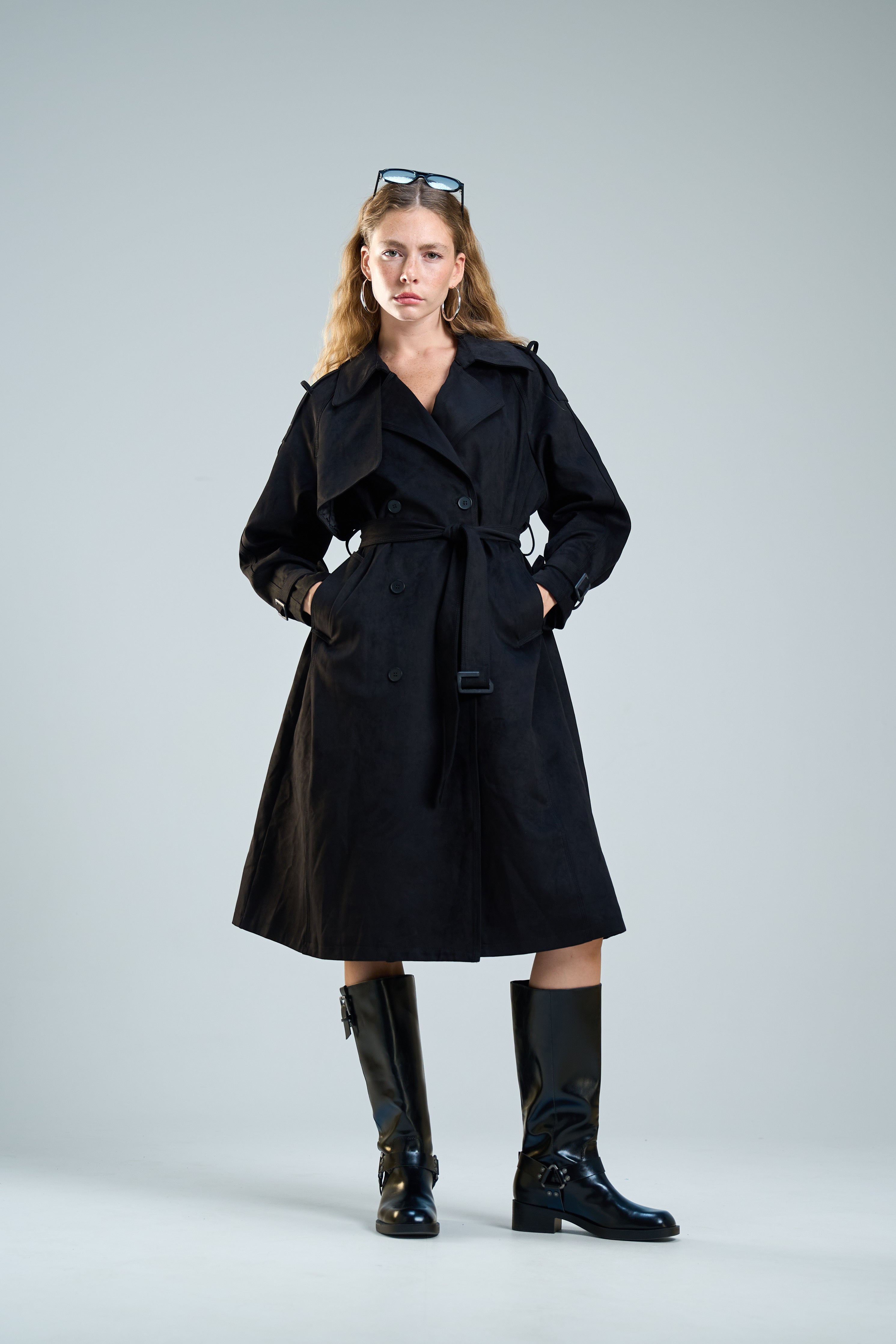 מעיל ניק זמש שחור