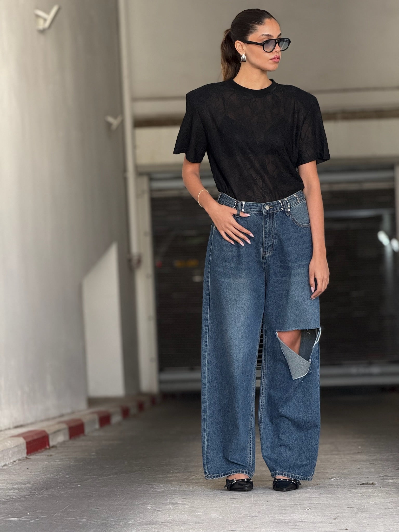 מכנס ג׳ינס ליהי כחול