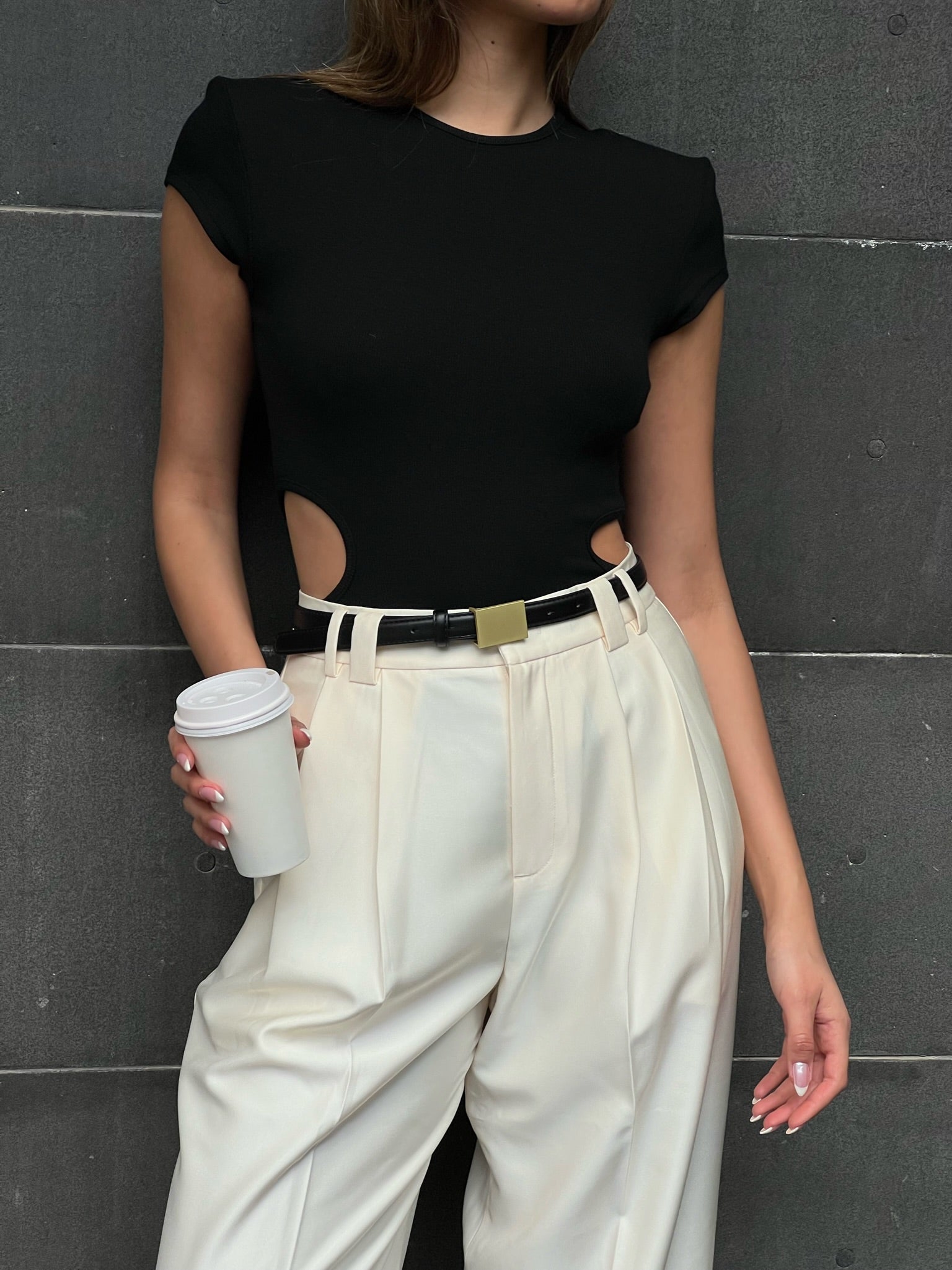 מכנס מיאה שמנת