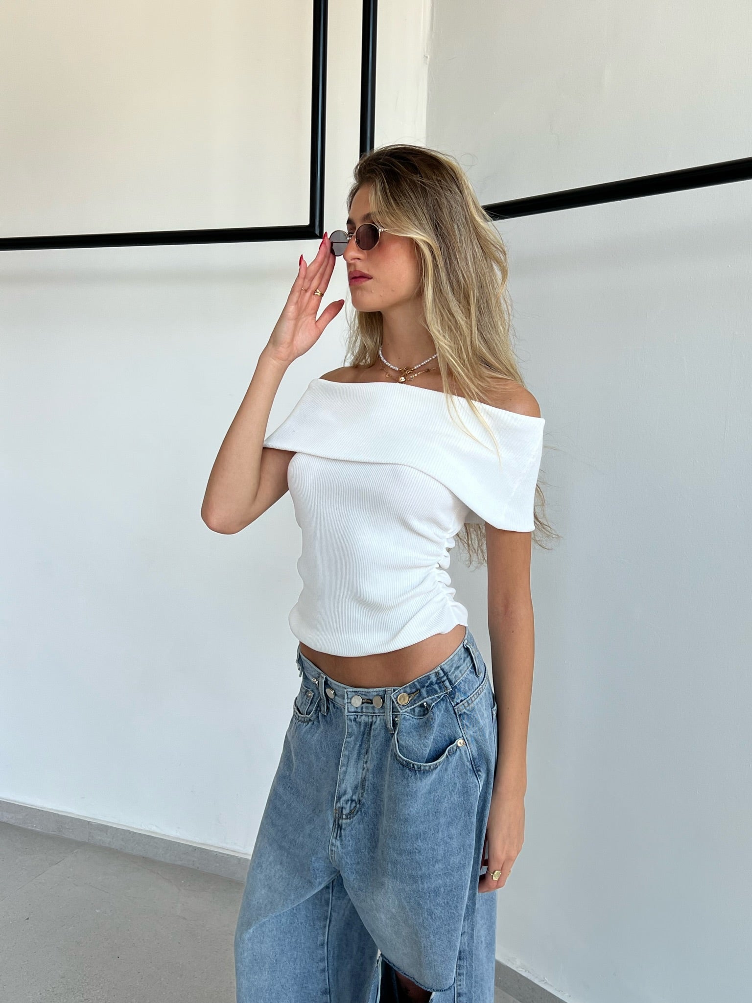 חולצת מלין לבן