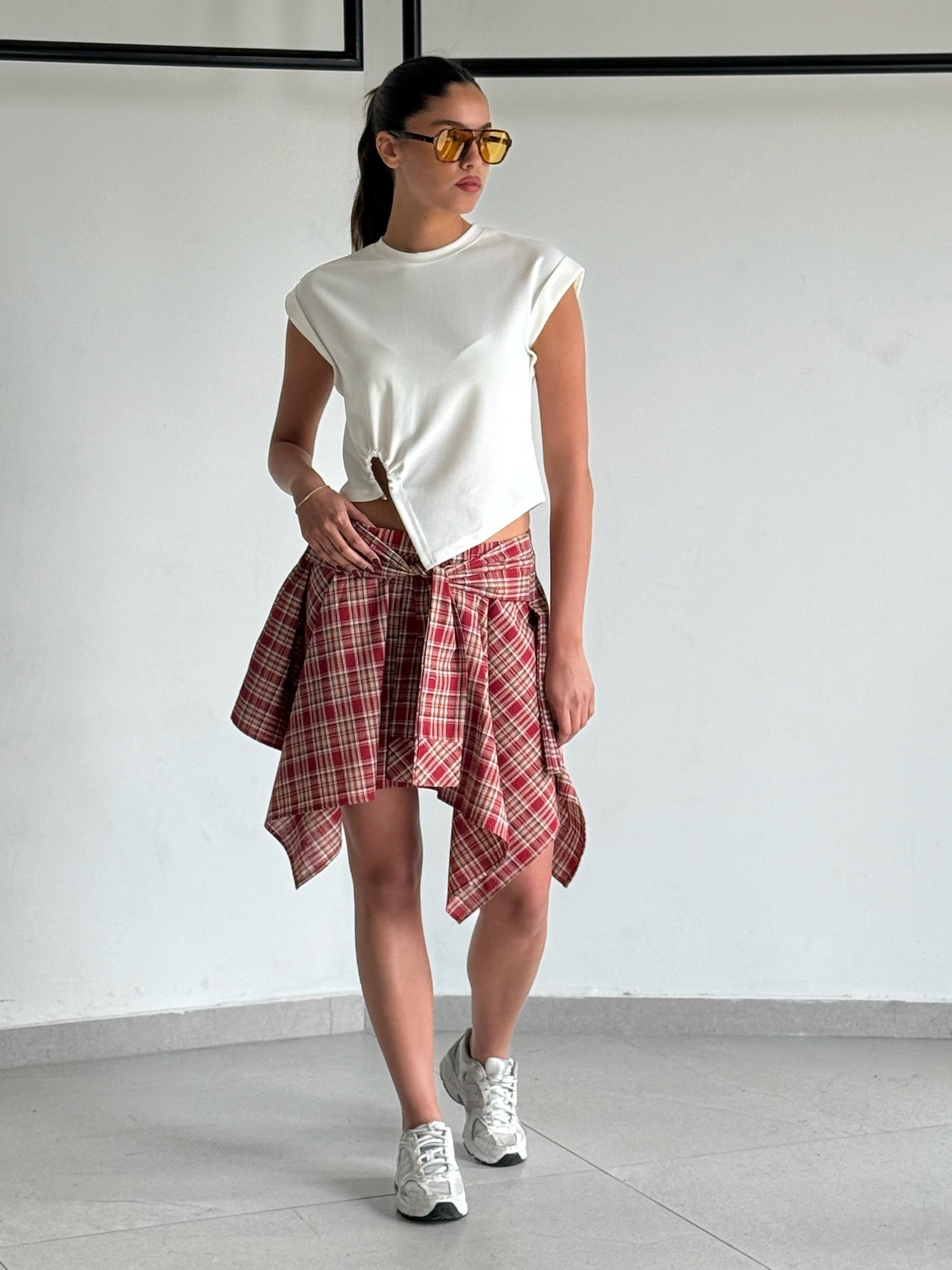 חצאית פרנקי אדום