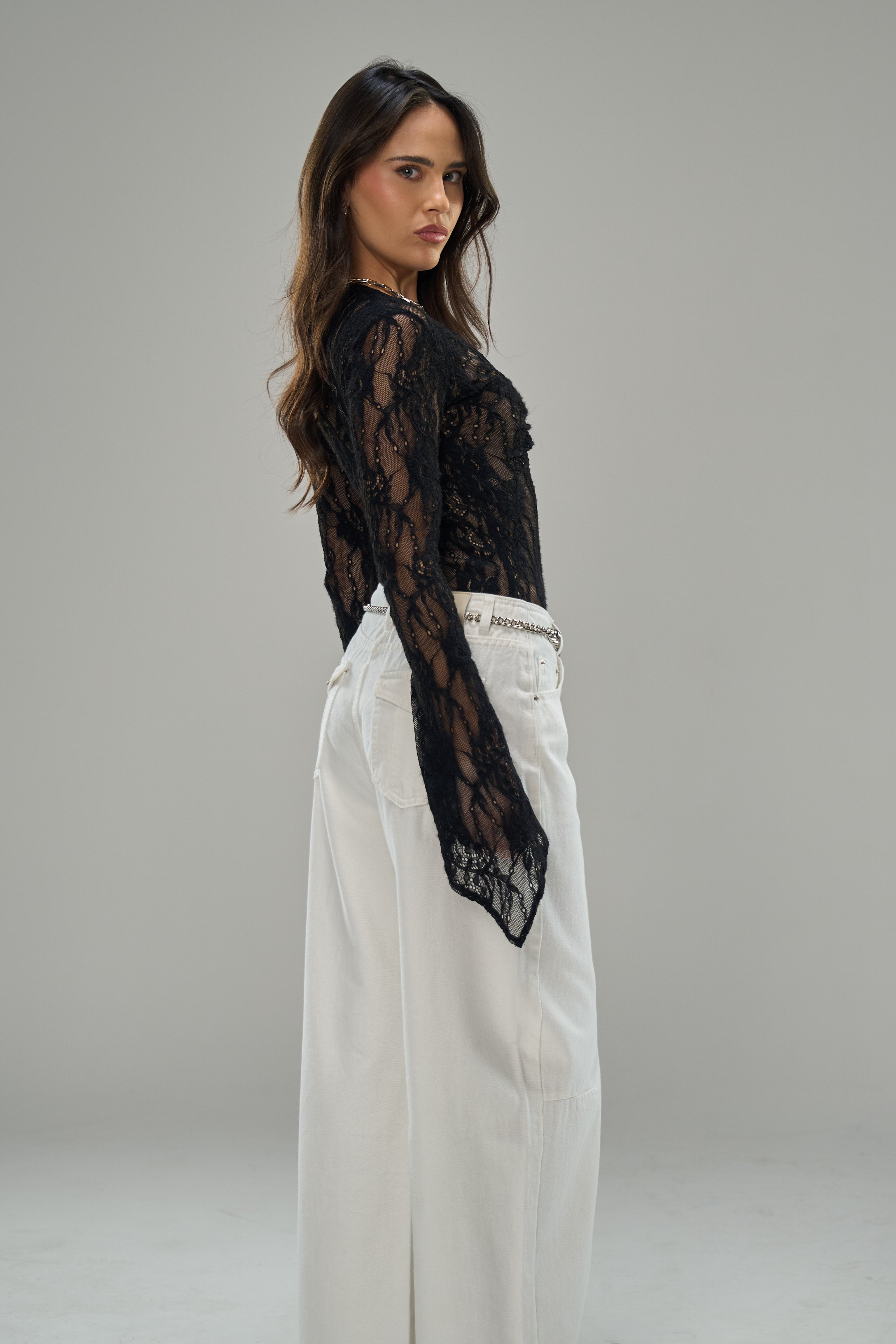 מכנס ג׳ינס אושן לבן