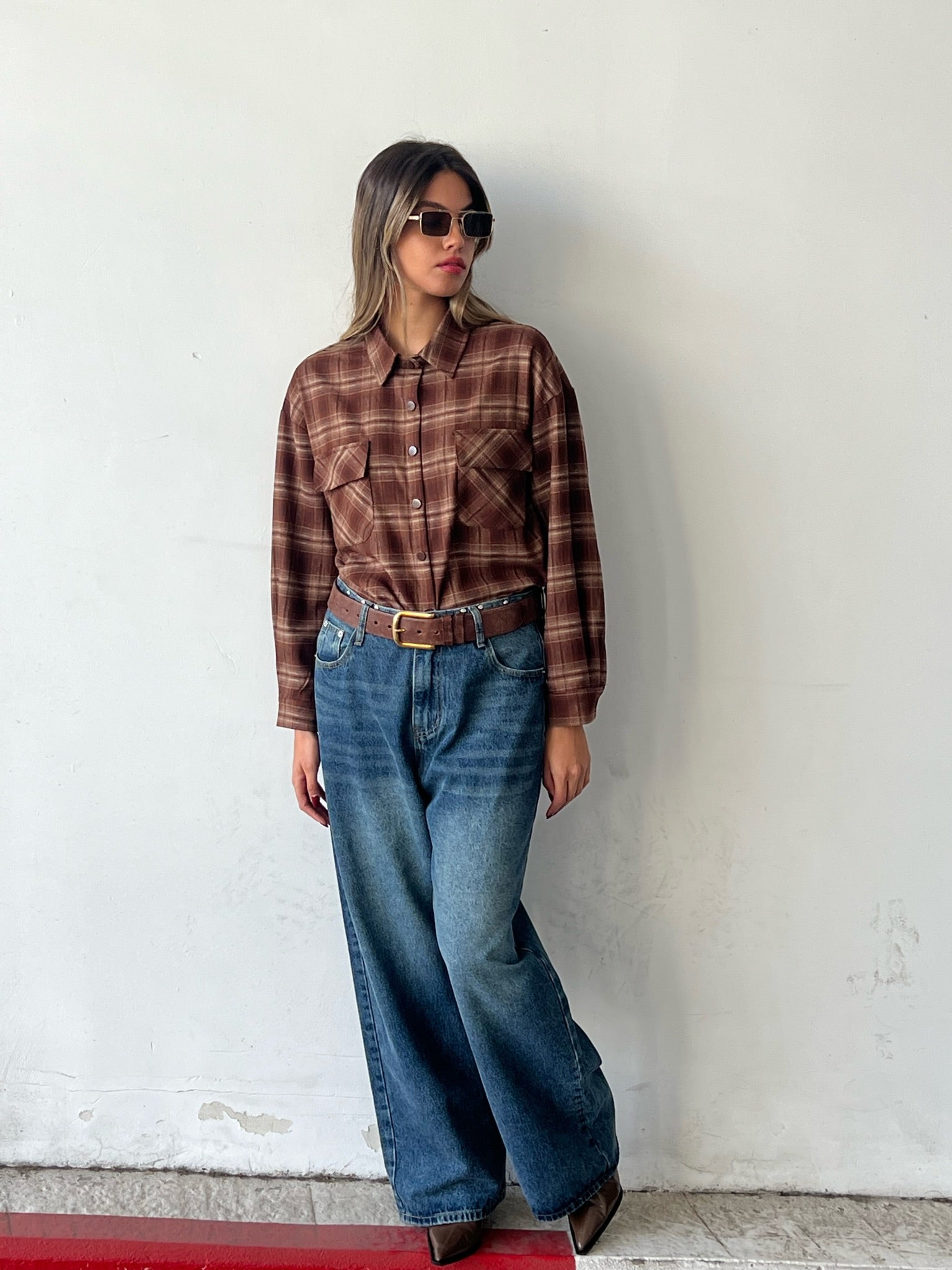 חולצת איזבל חום בהיר