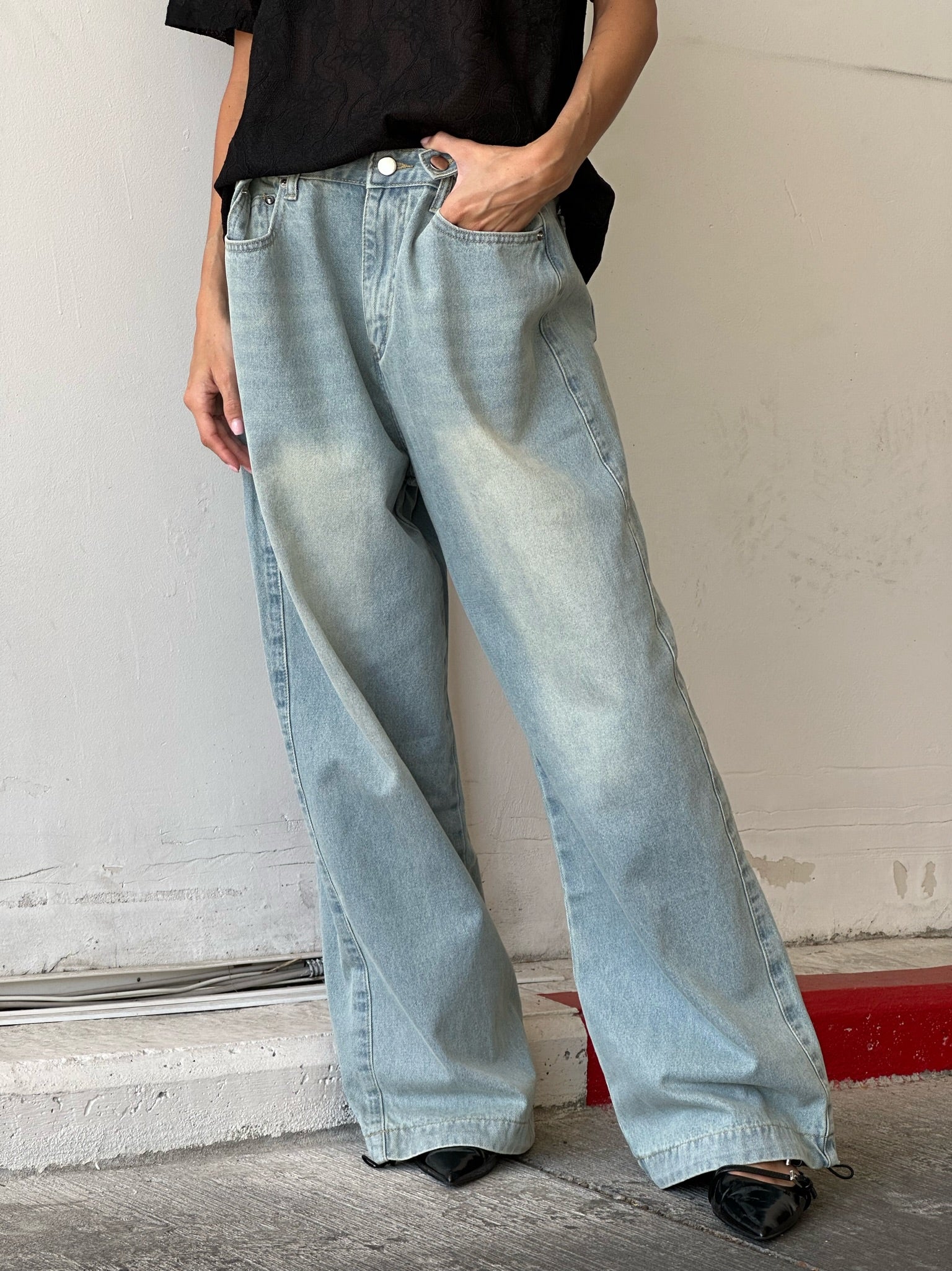 מכנס ג׳ינס ג'וי תכלת