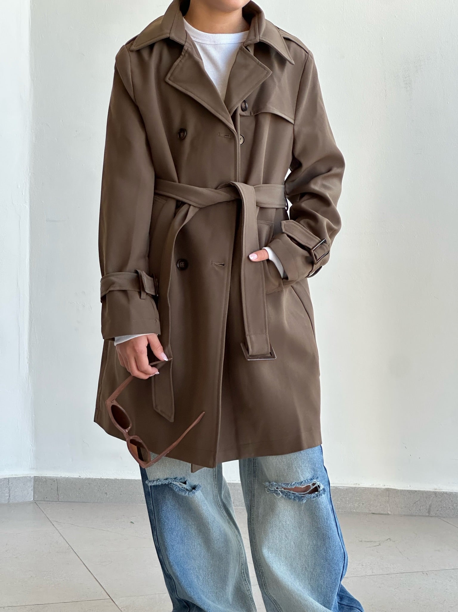 מעיל אלואיז חום