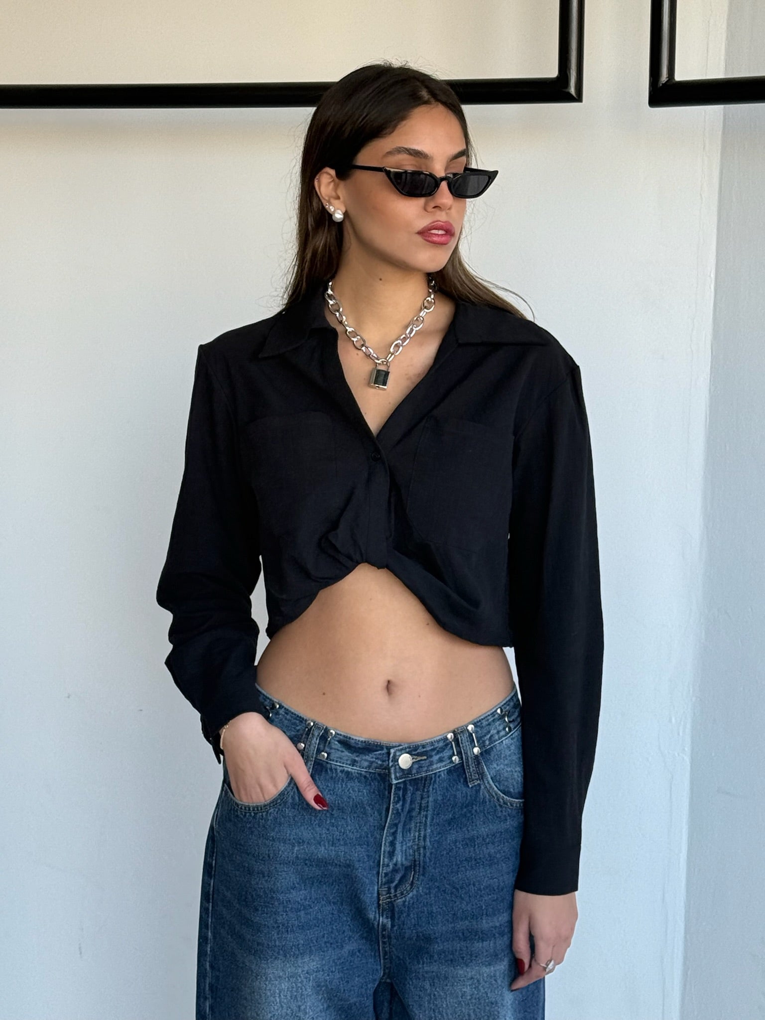 חולצת נעמי שחור