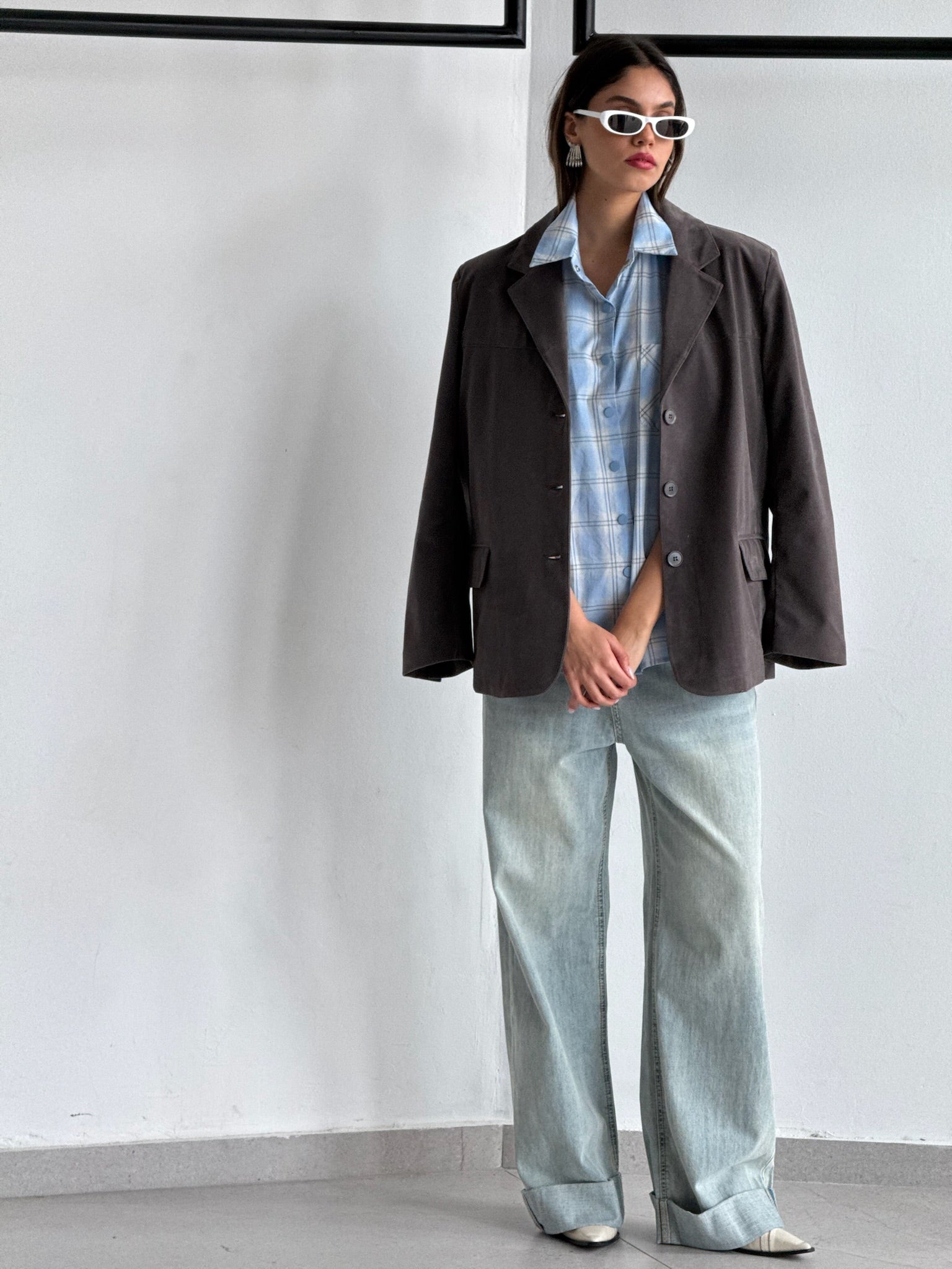 ג׳קט עמית אפור