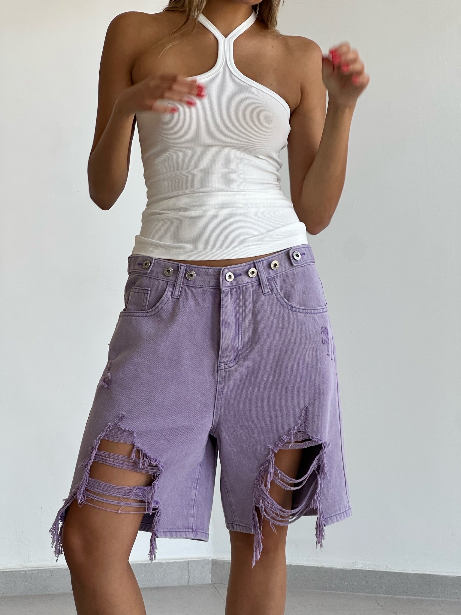 ג׳ינס טרוי סגול