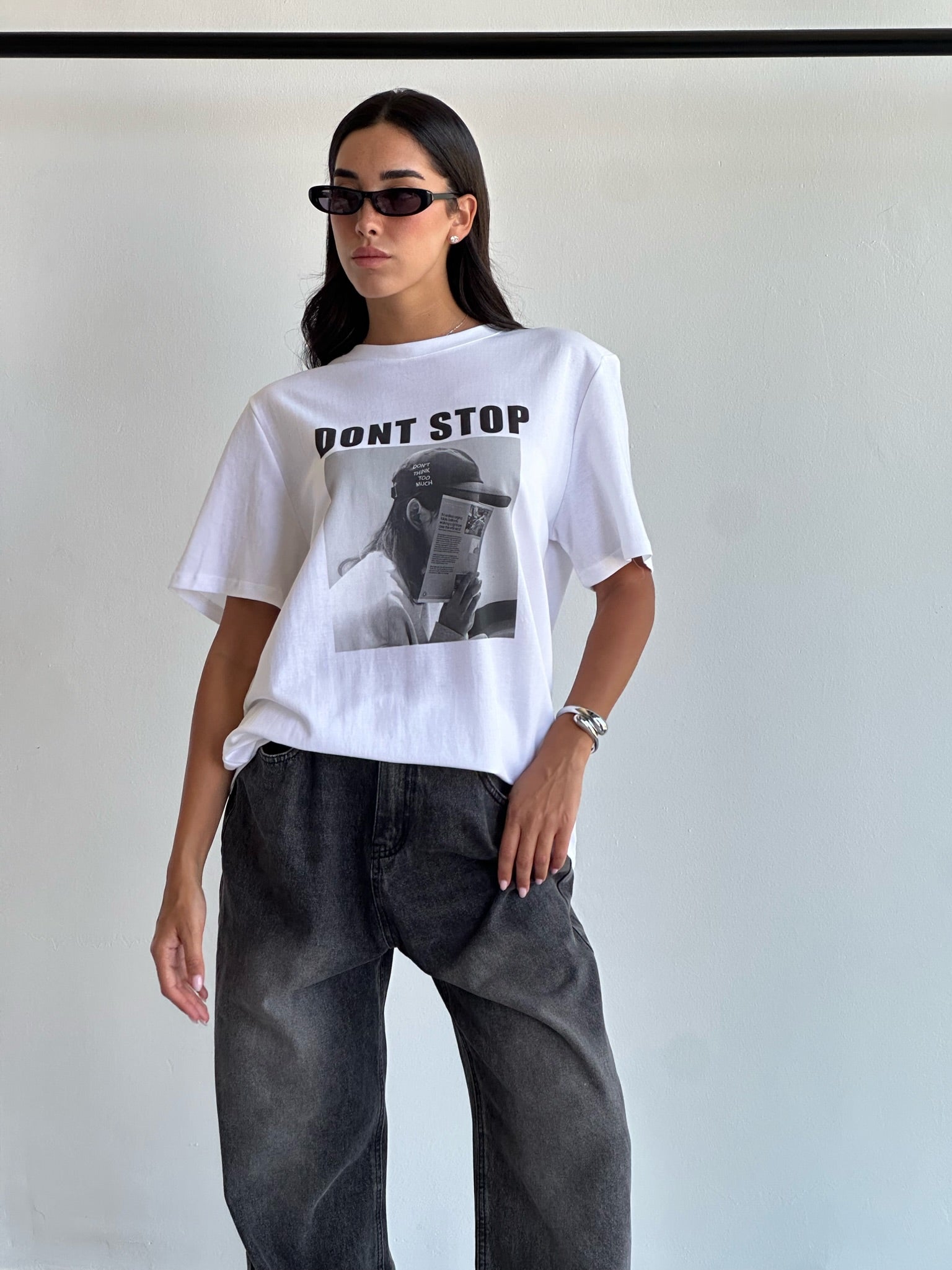 חולצת סלין לבן