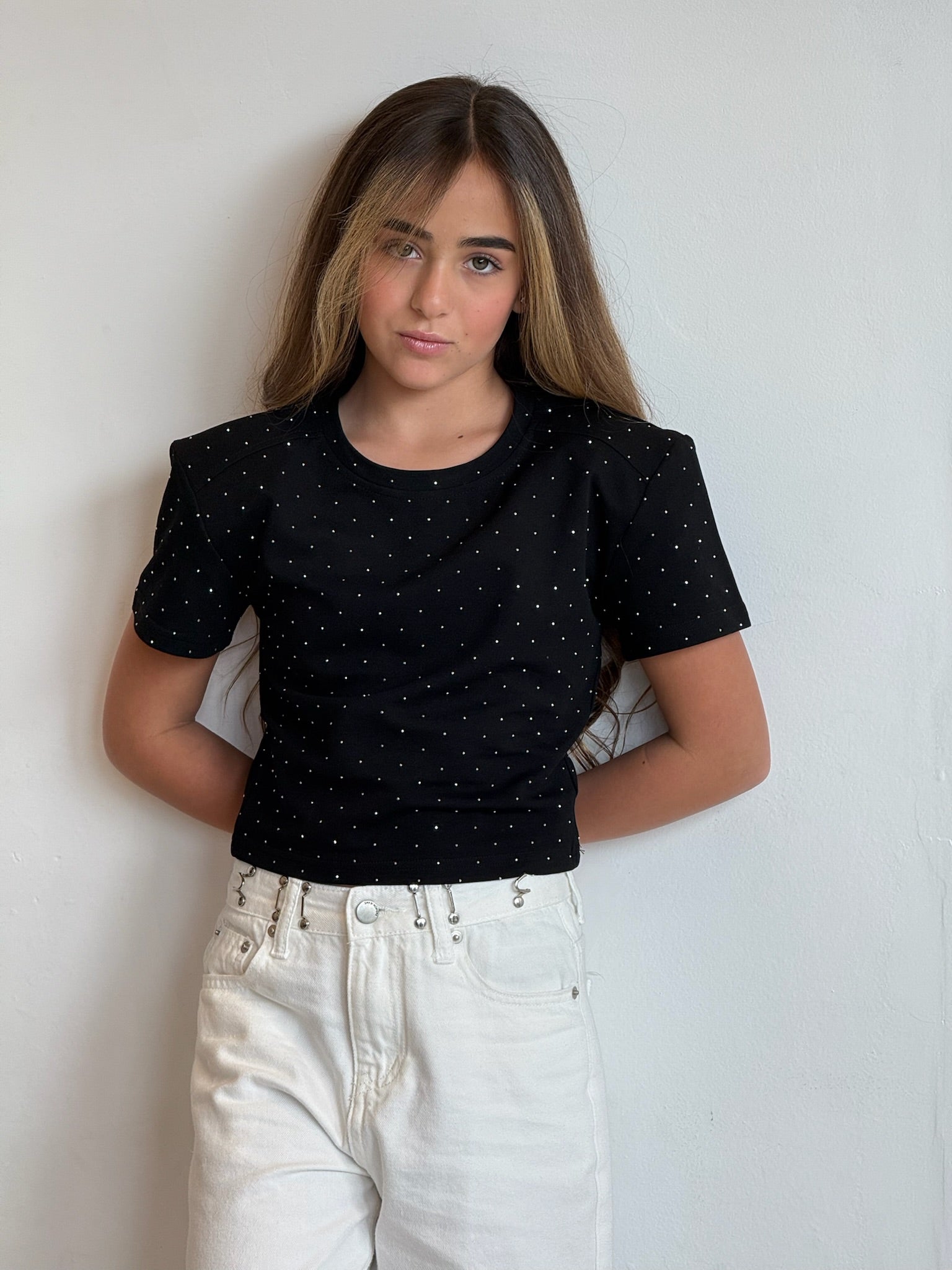 מכנס ג׳ינס מילאן לבן