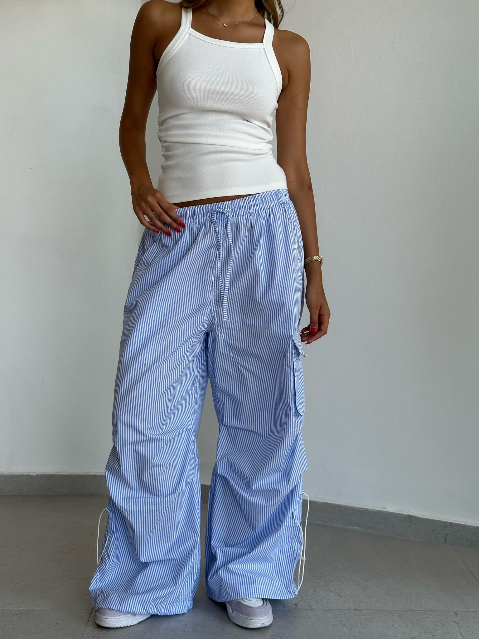 מכנס ריף פסים כחול