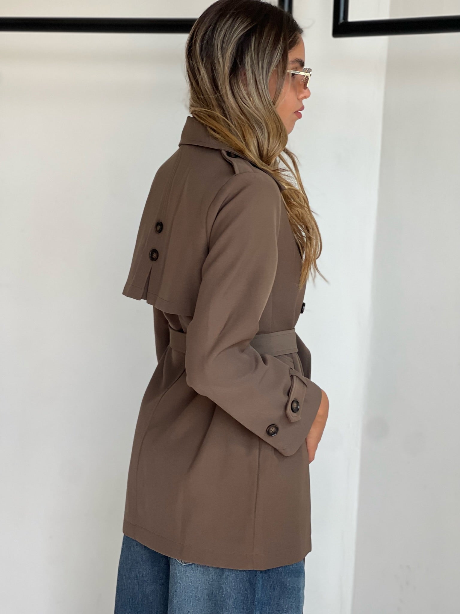 מעיל רומי חום