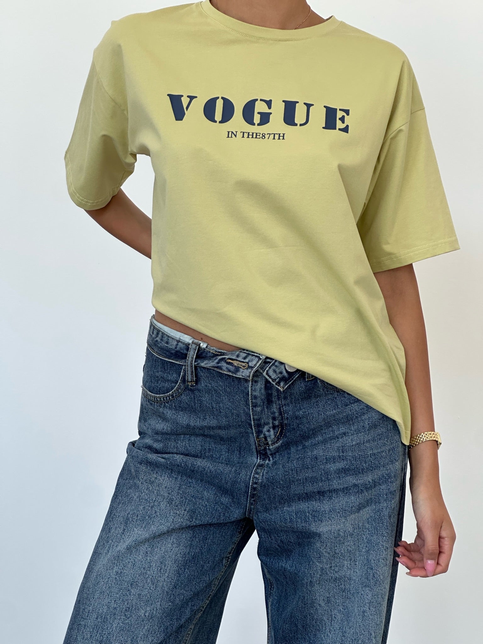 ג׳ינס מייקי כחול