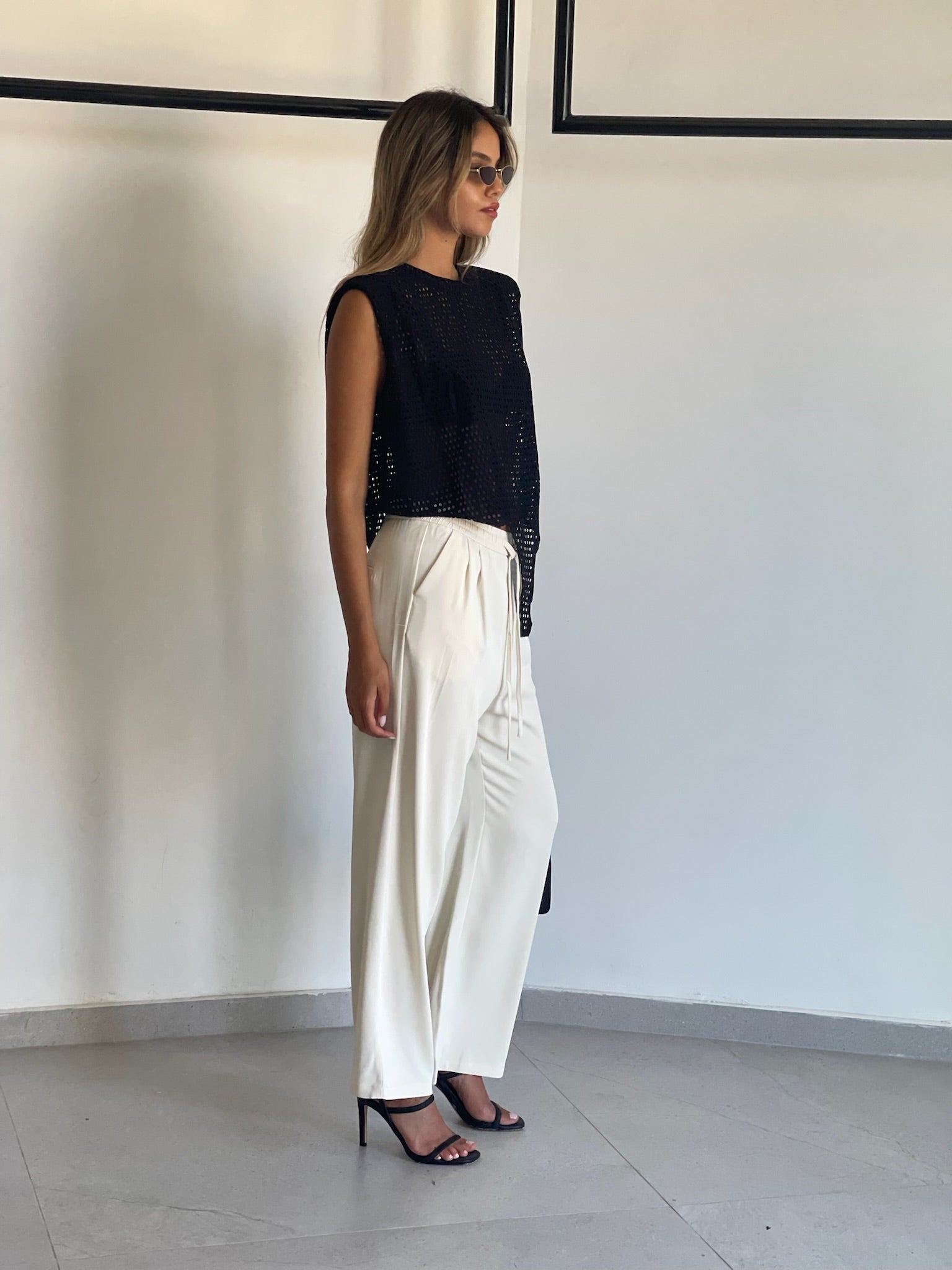 מכנס מיאן שמנת