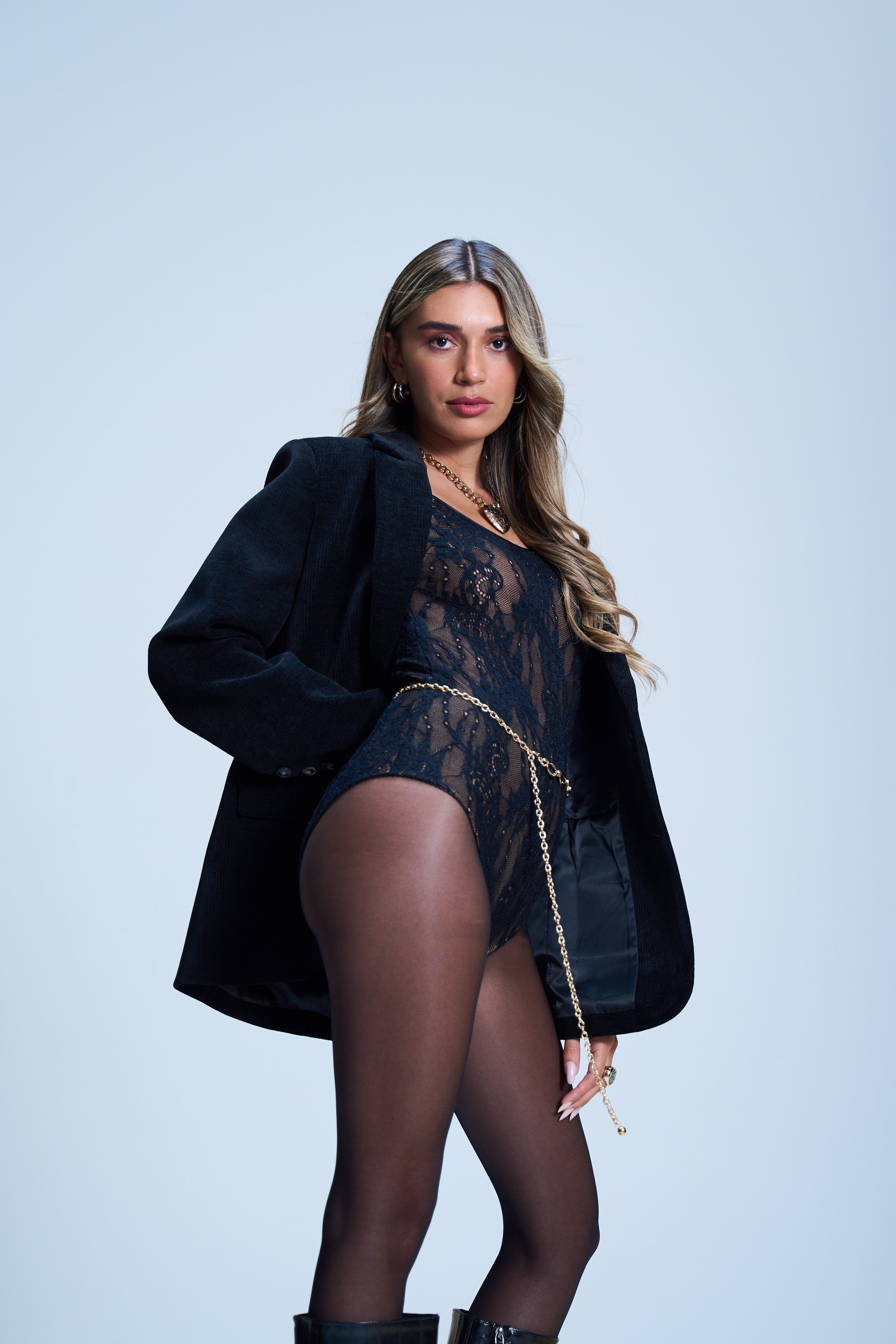 בגד גוף נואר שחור