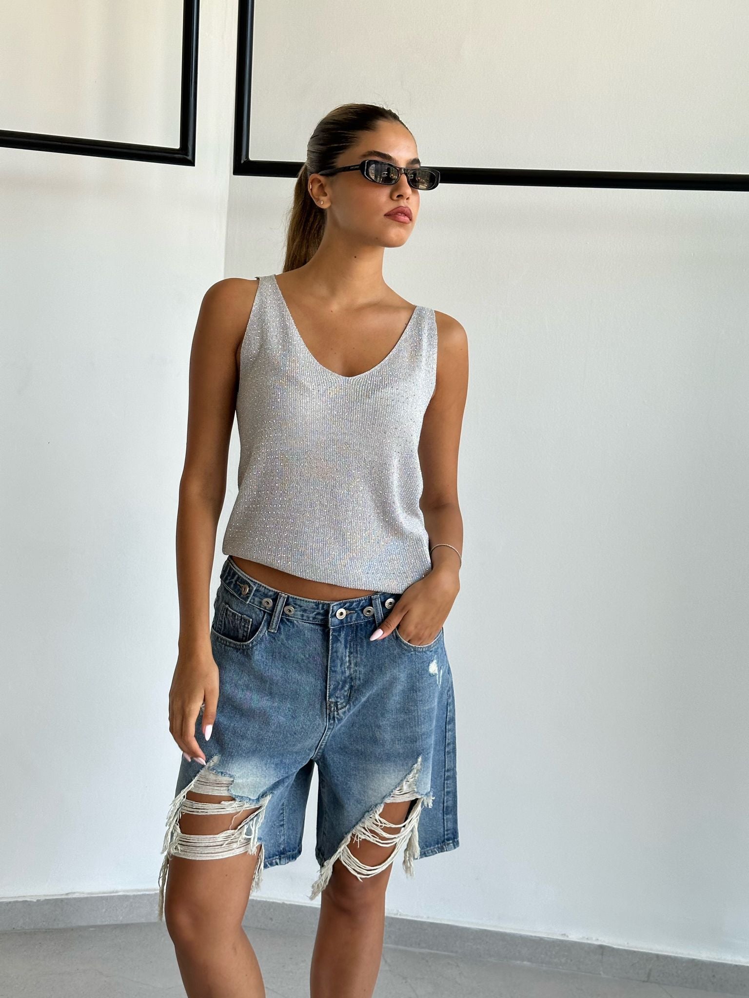 מכנס ג׳ינס טרוי כחול