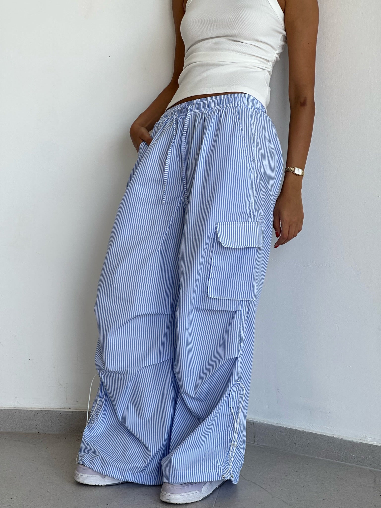 מכנס ריף פסים כחול