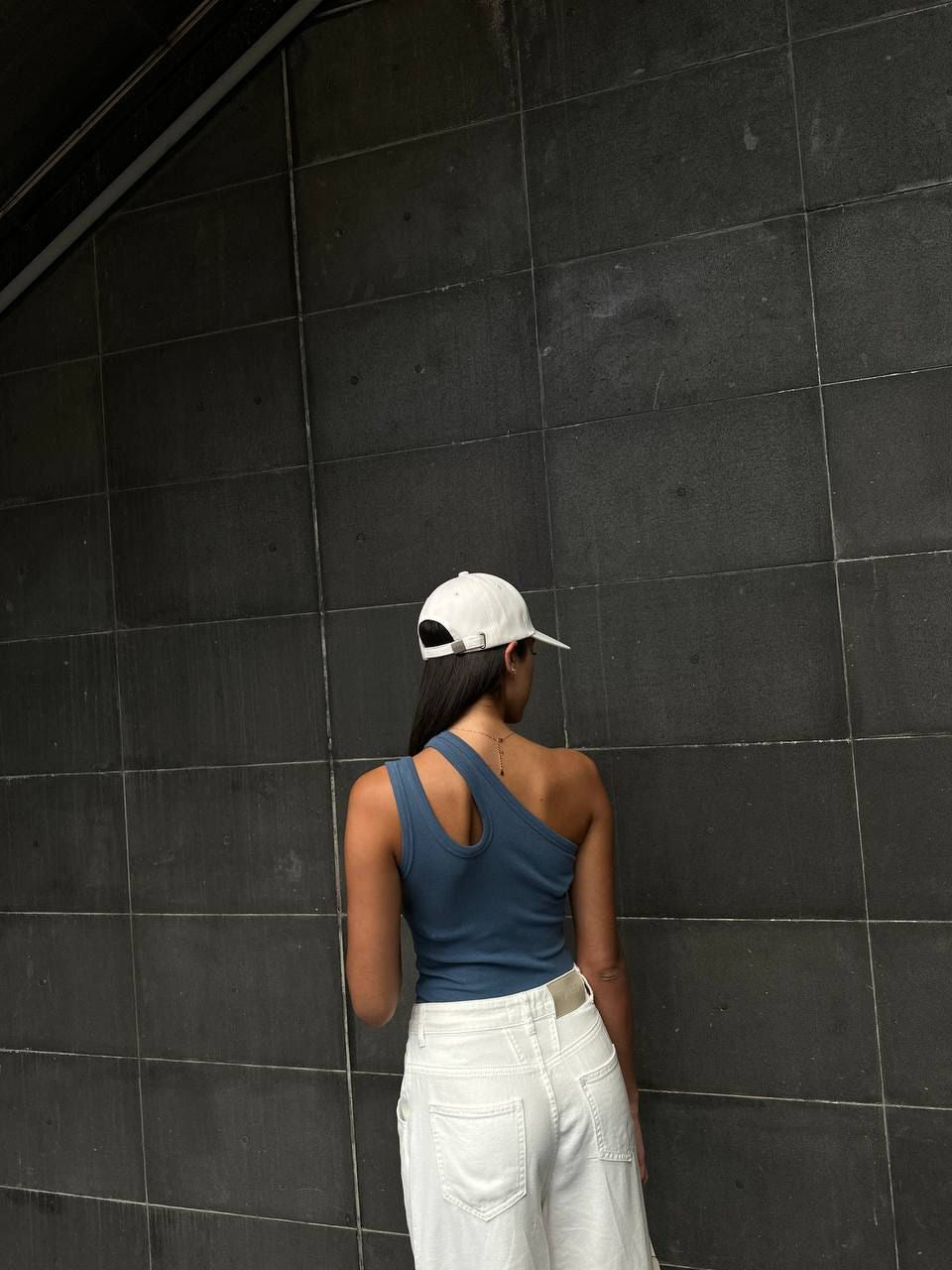 גופיית גפן כחול