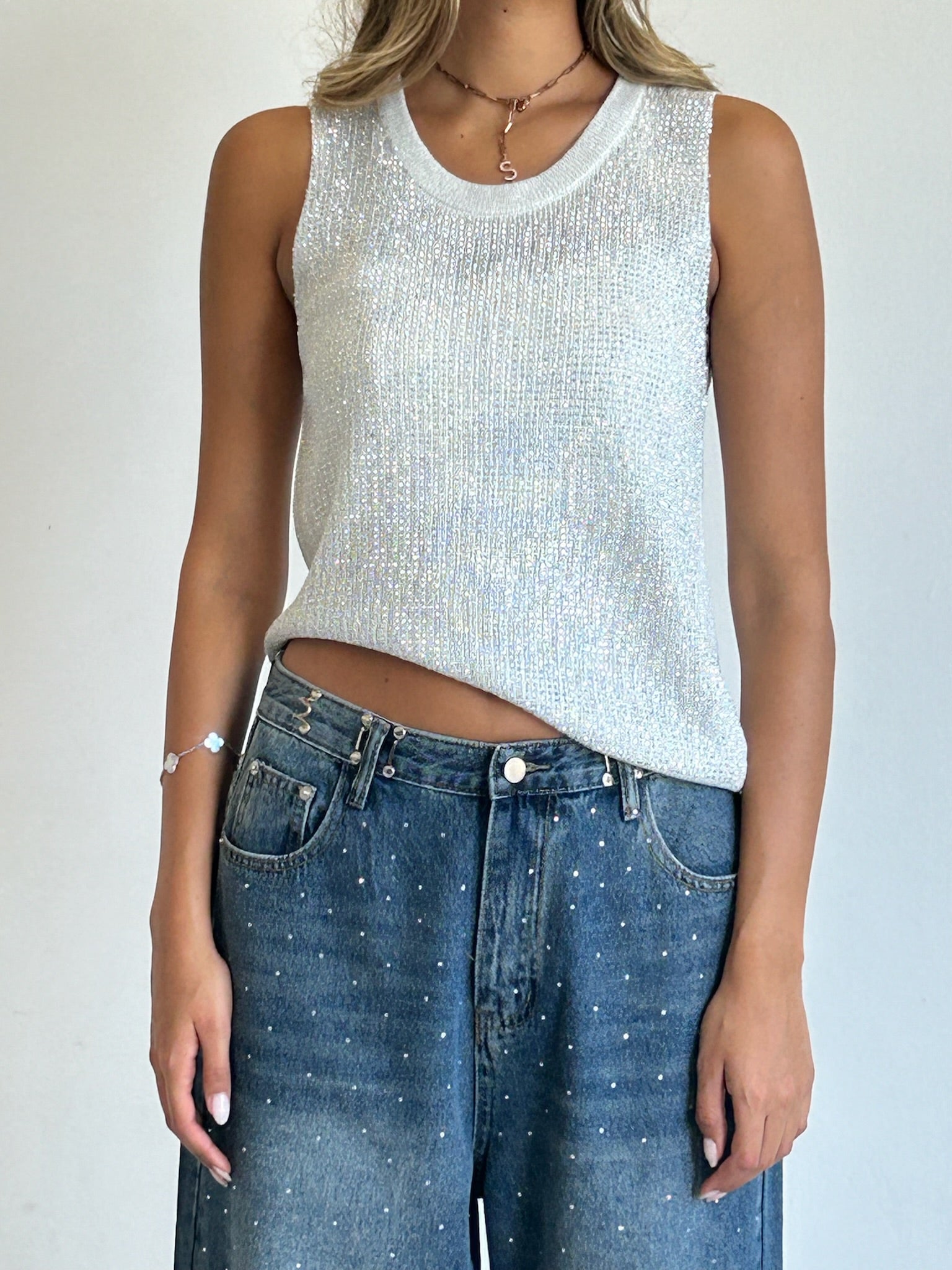 מכנס ג׳ינס רויאל אבנים