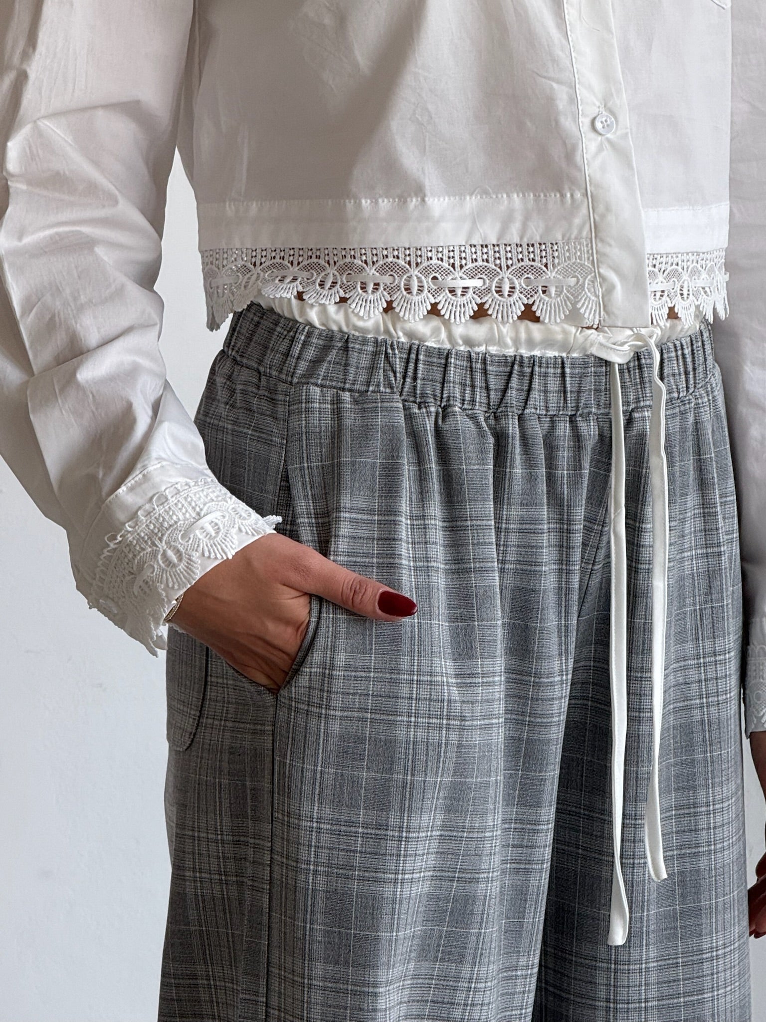 מכנס אימרי אפור בהיר