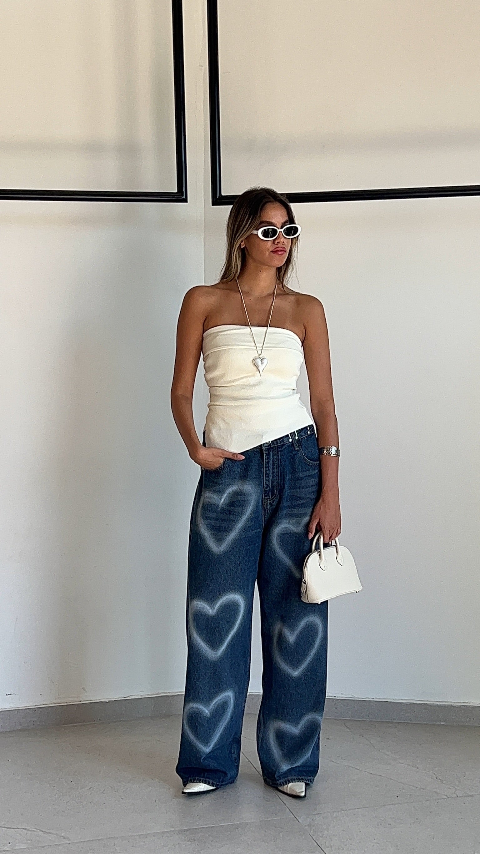 מכנס ג׳ינס אלבי כחול כהה