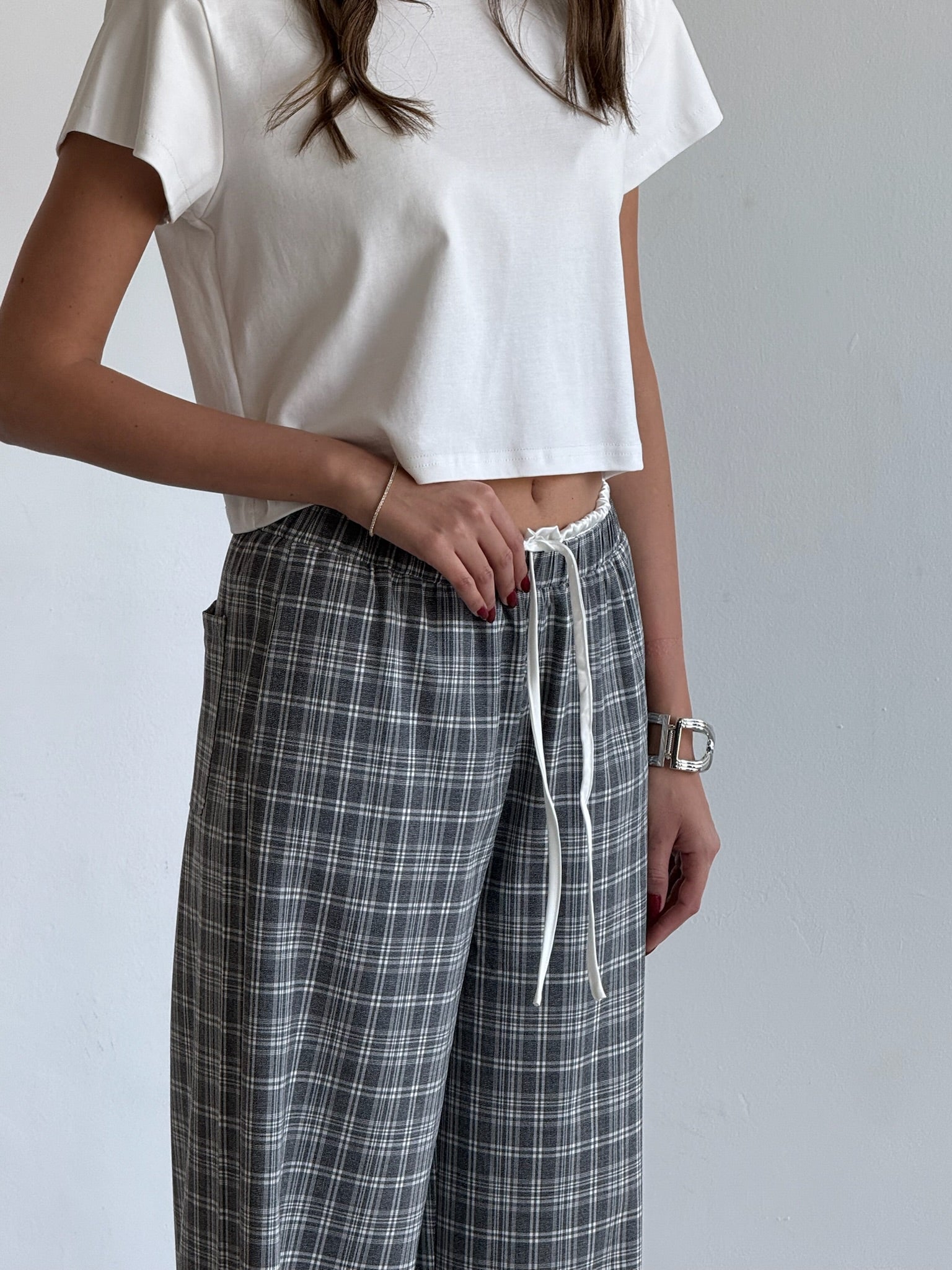 מכנס אימרי אפור כהה