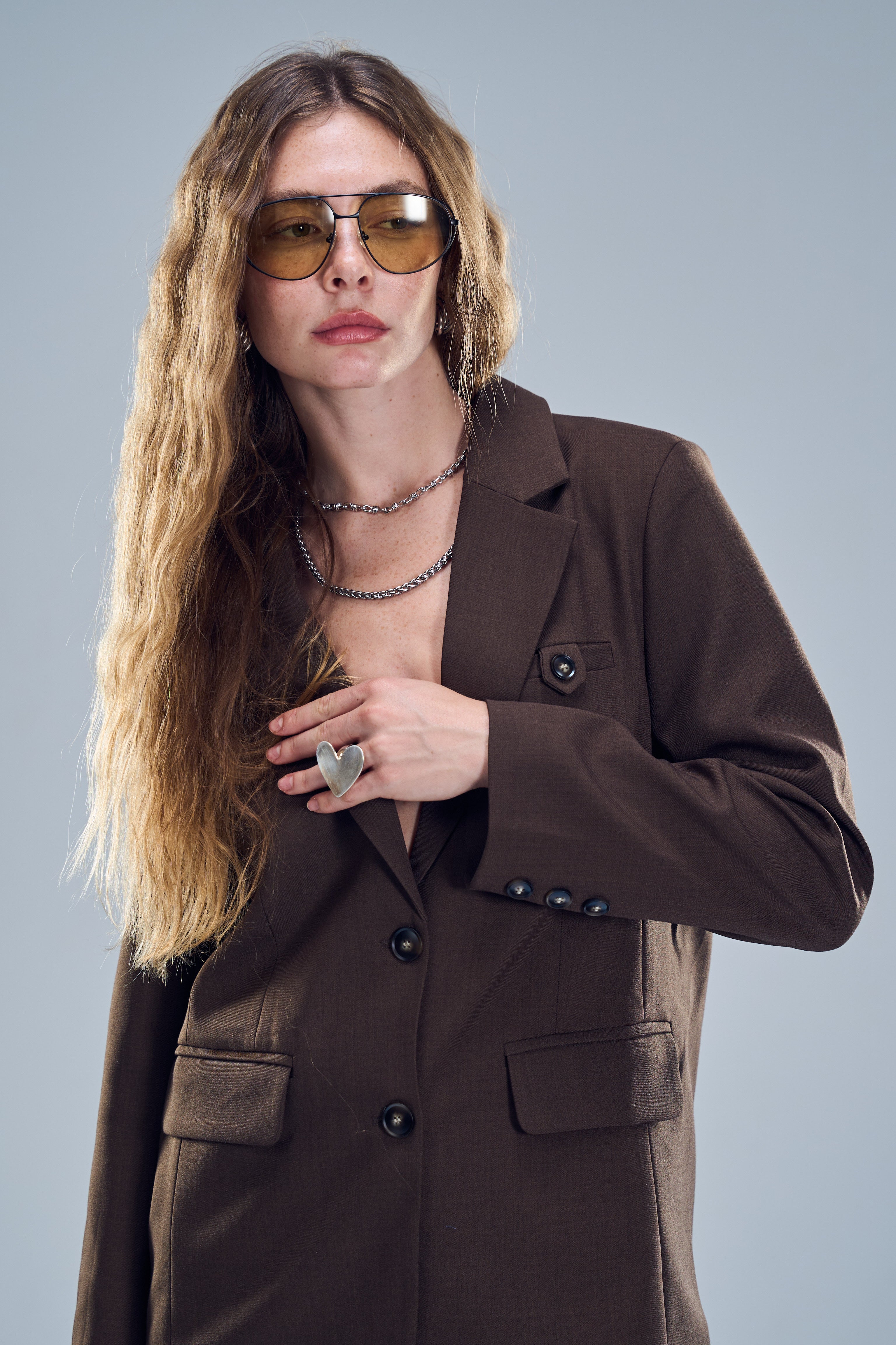 ג׳קט מיכאל חום