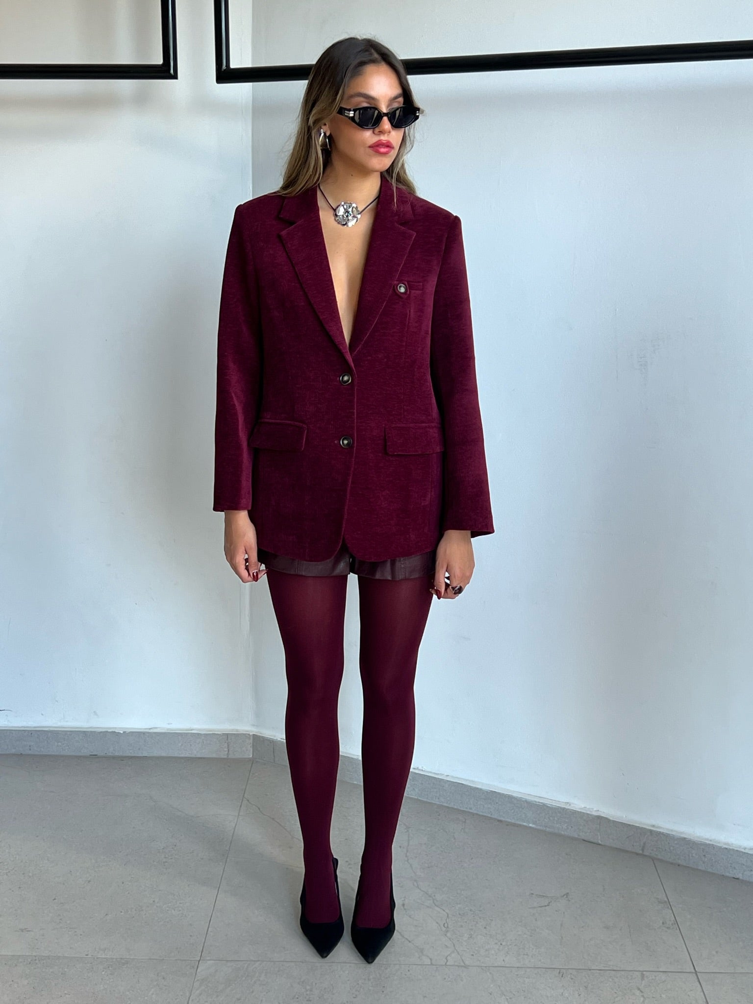 ג׳קט קורן קורדרוי בורדו