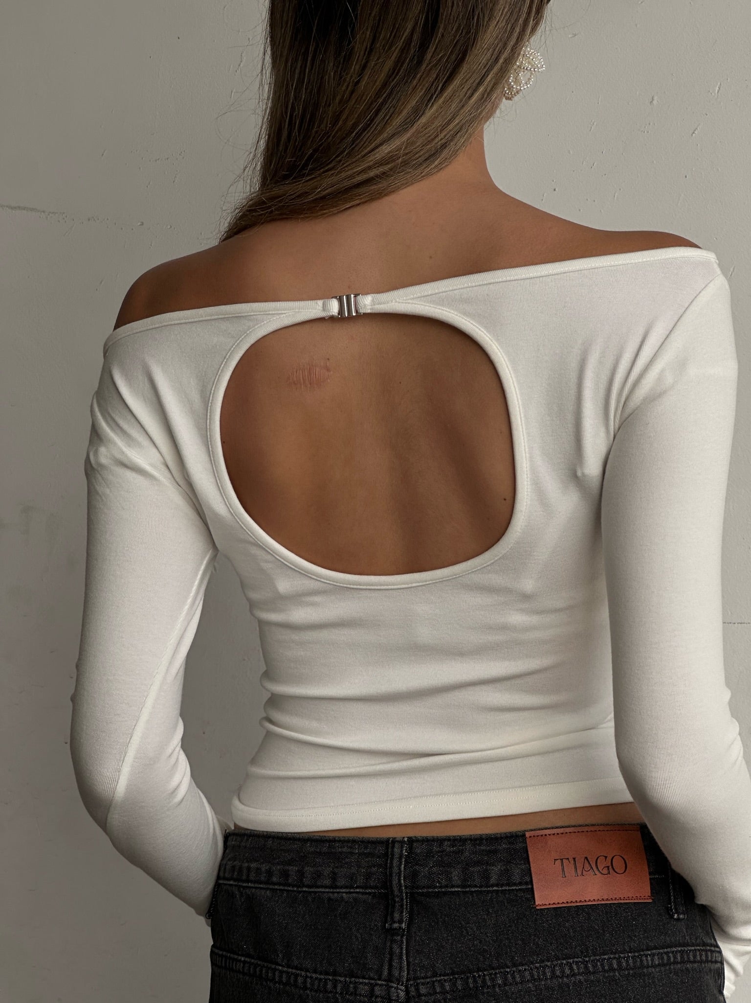 חולצת ריבל לבן