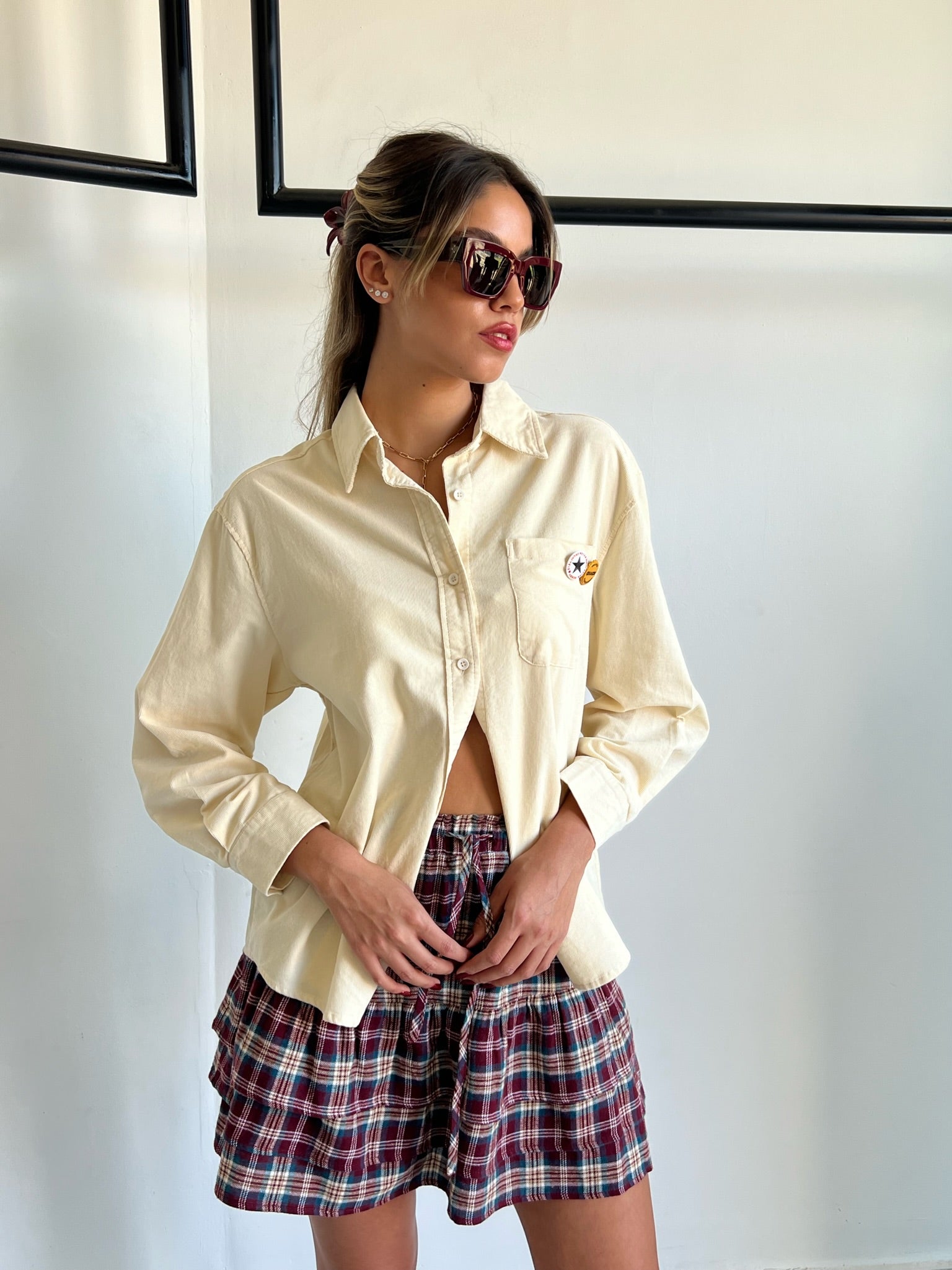 חצאית ליאן אדום