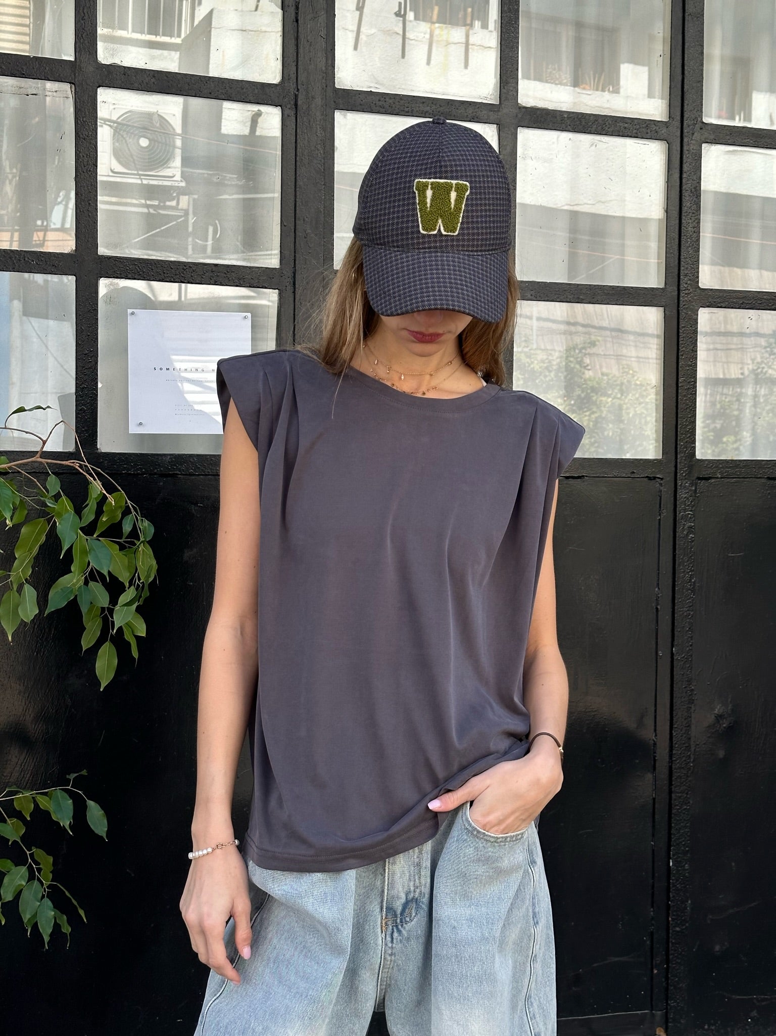 Dark gray fang shirt