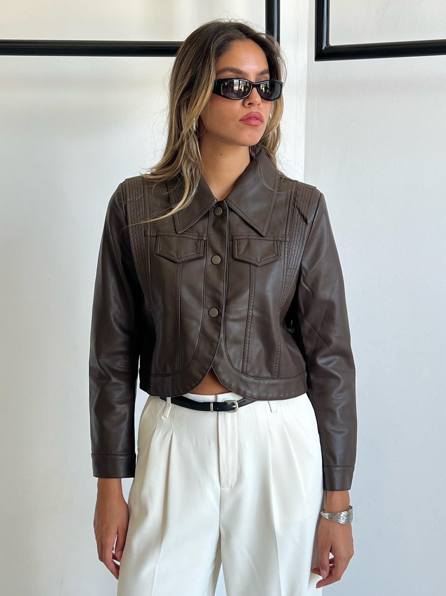 ג׳קט אלכס חום