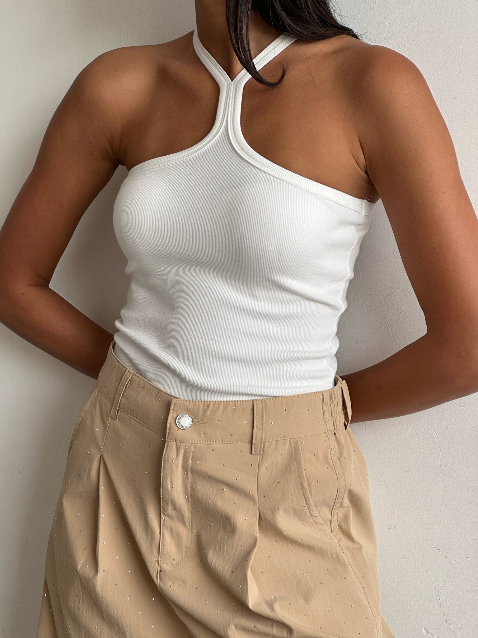 גופיית נלי לבן