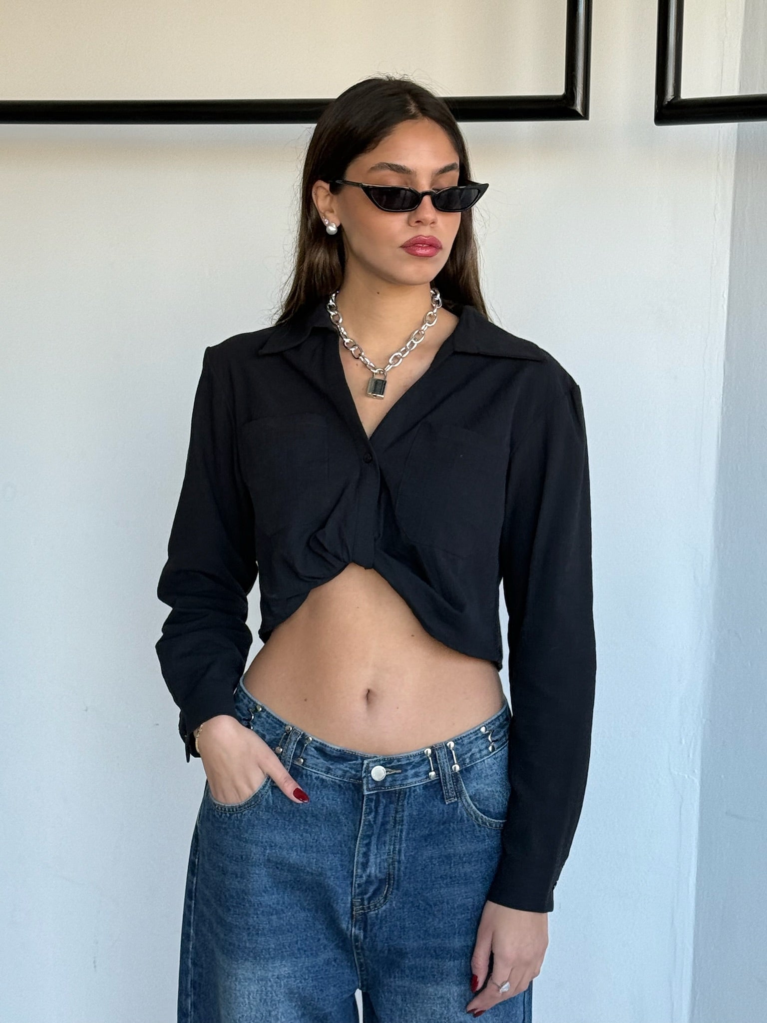 חולצת נעמי שחור